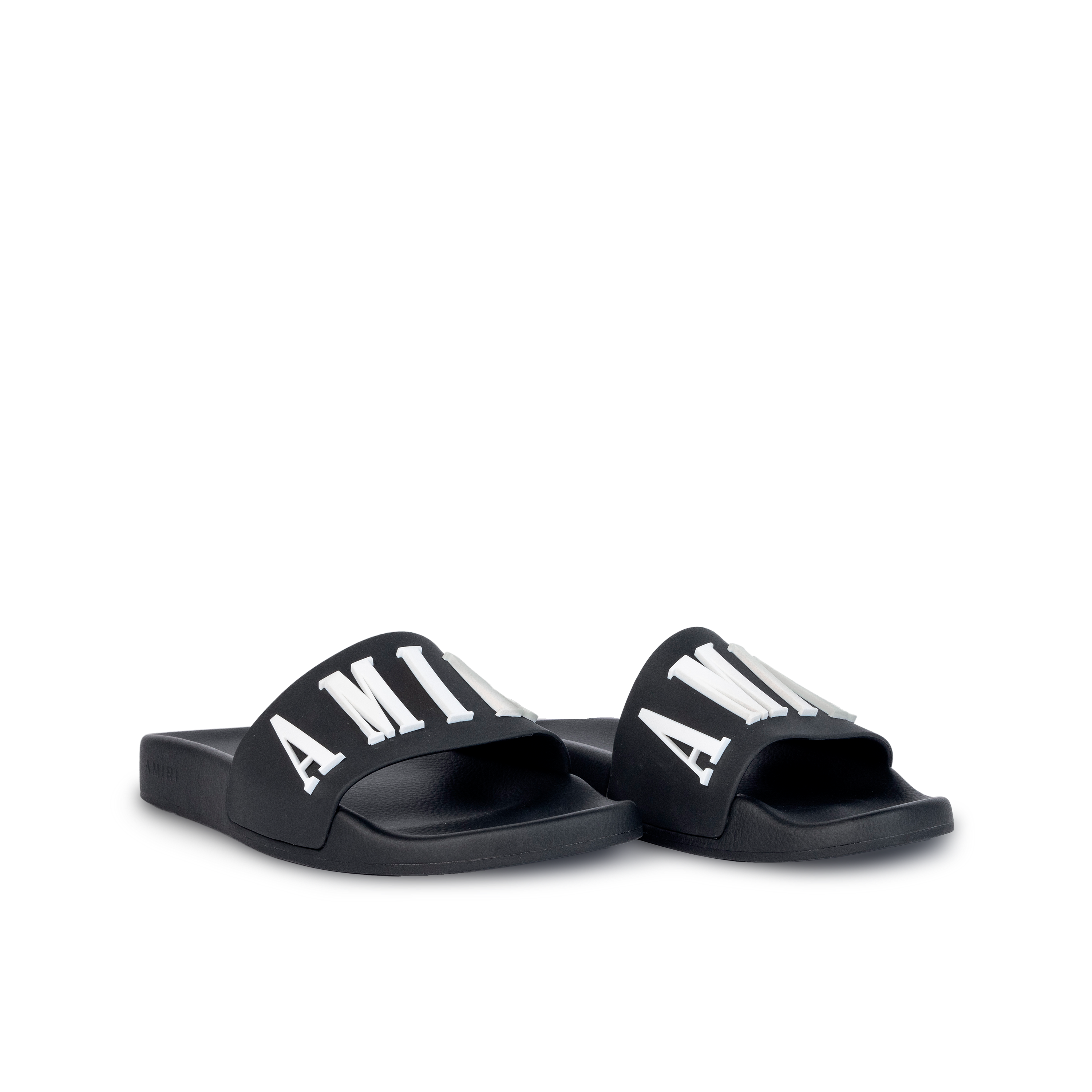 Sandalias Negras AMIRI Logo