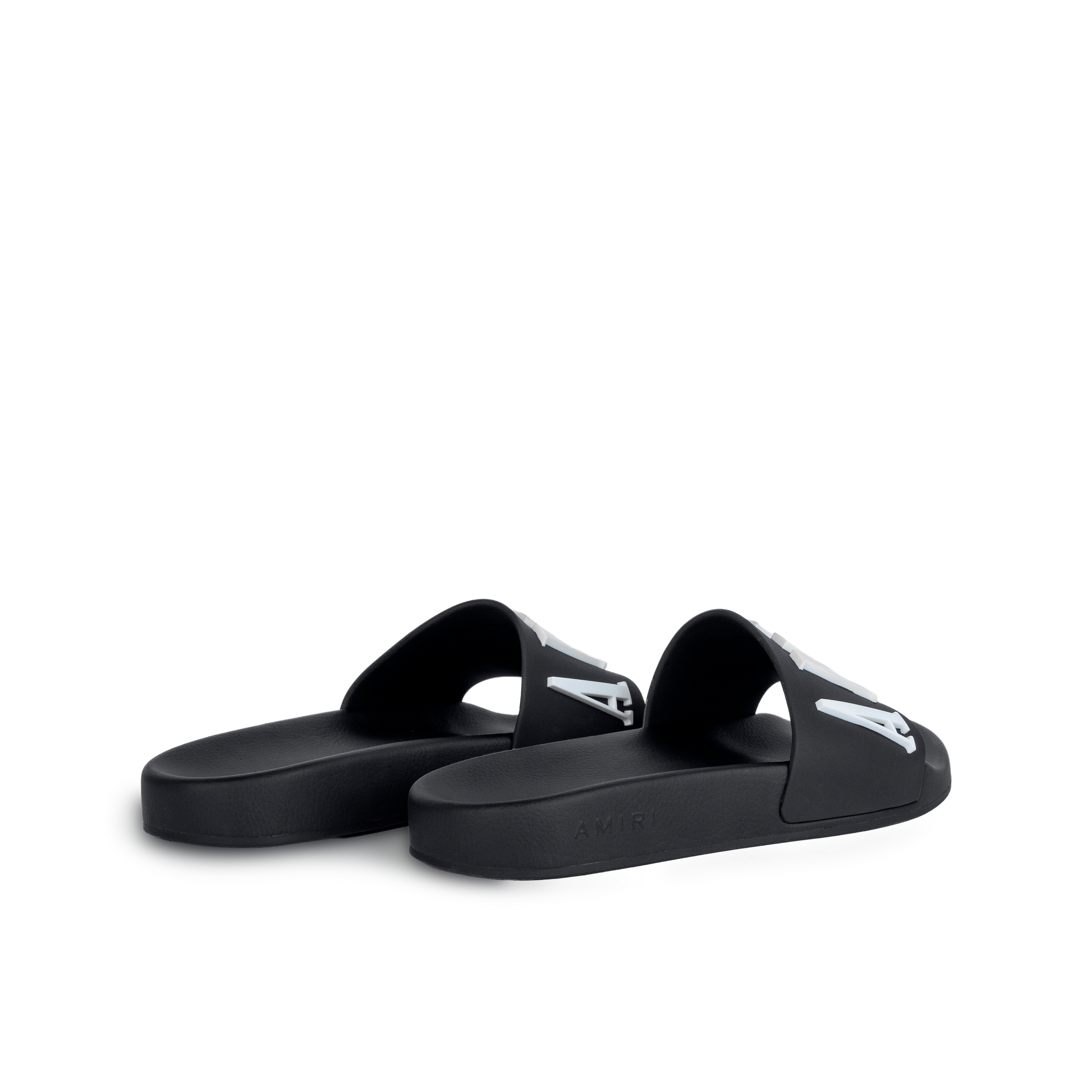 Sandalias Negras AMIRI Logo