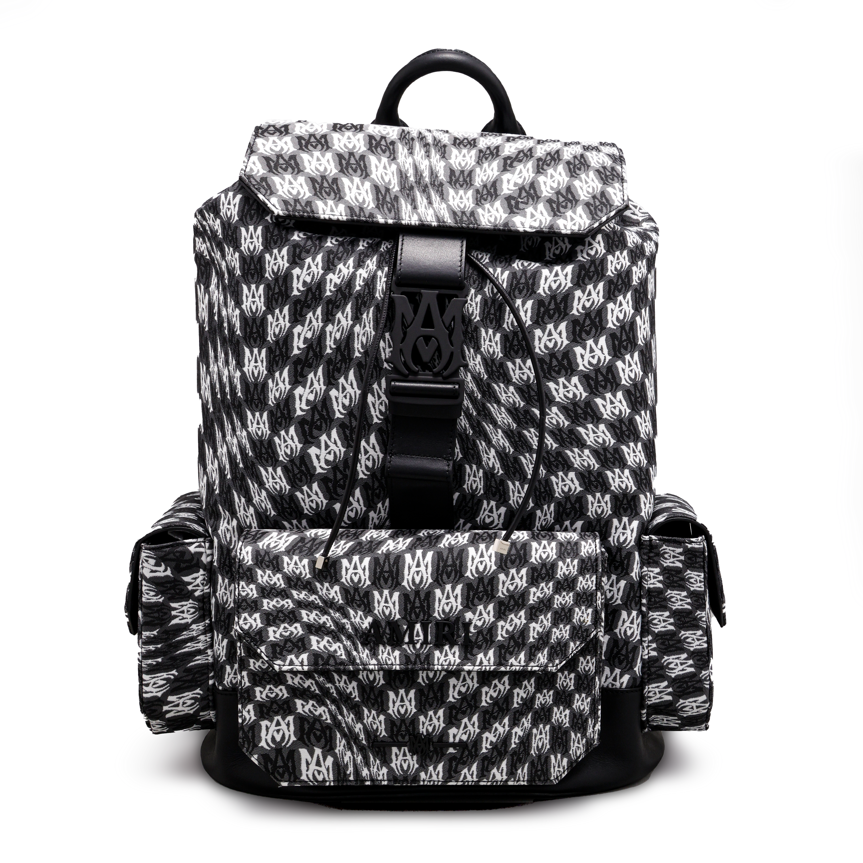Mochila Negro AMIRI Wavy Checkerboard Print