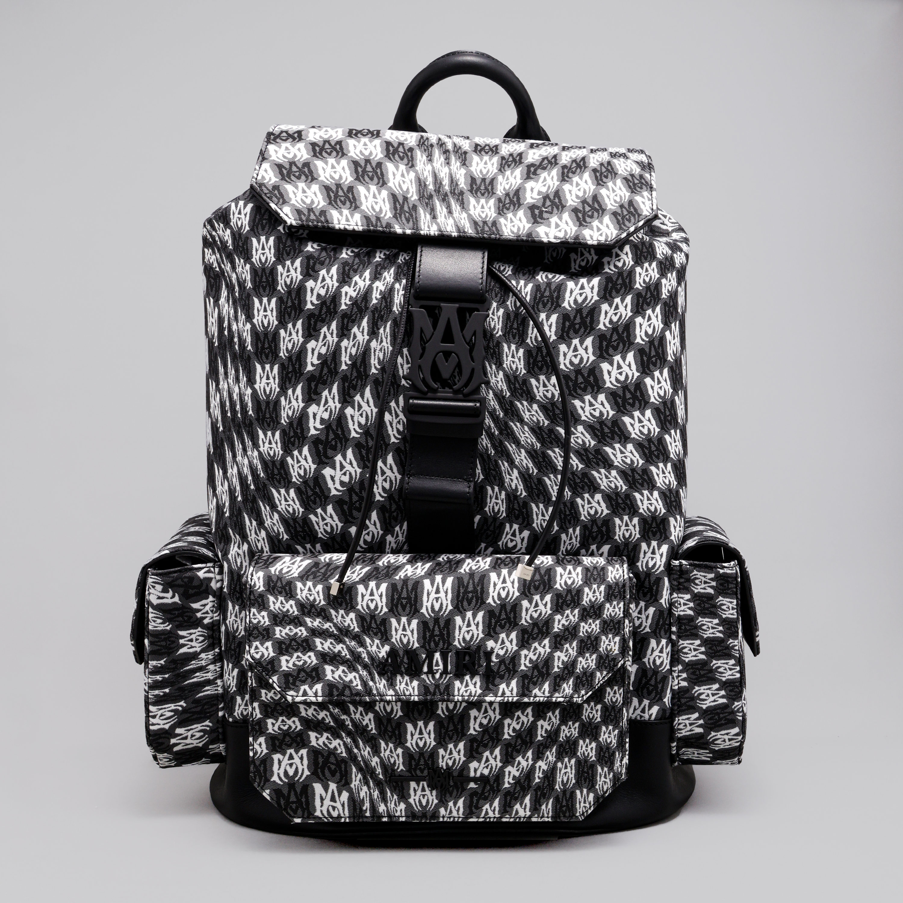 Mochila Negro AMIRI Wavy Checkerboard Print