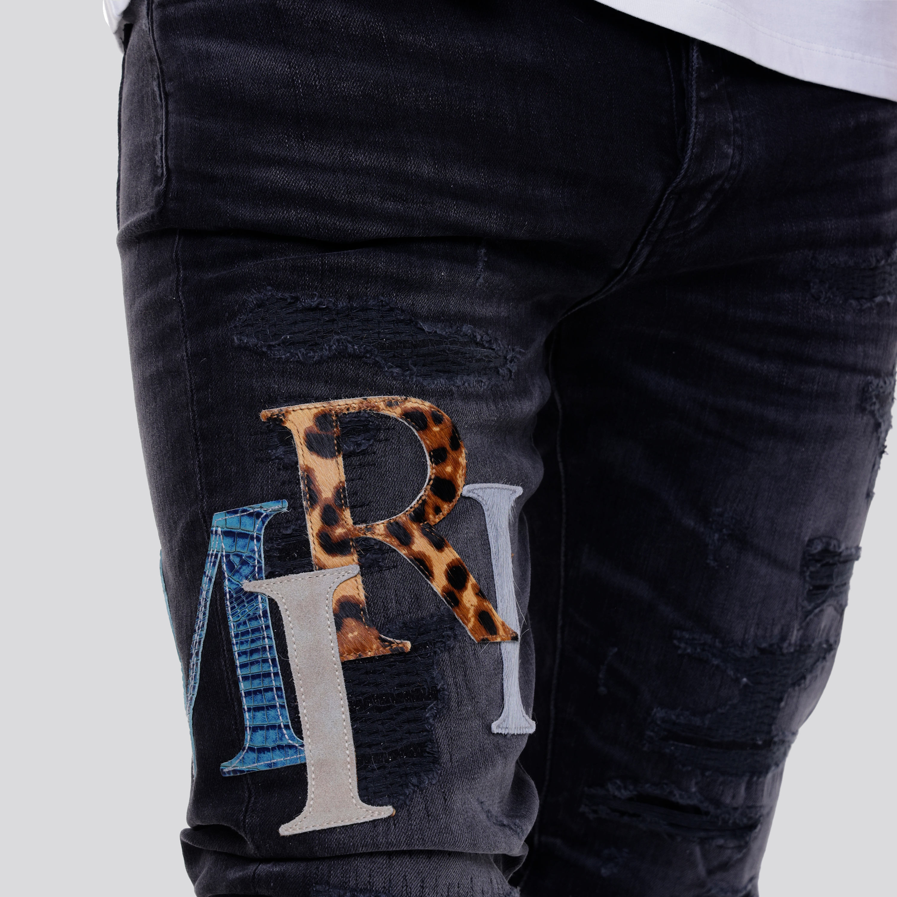 Jeans Negro AMIRI Patch Logo