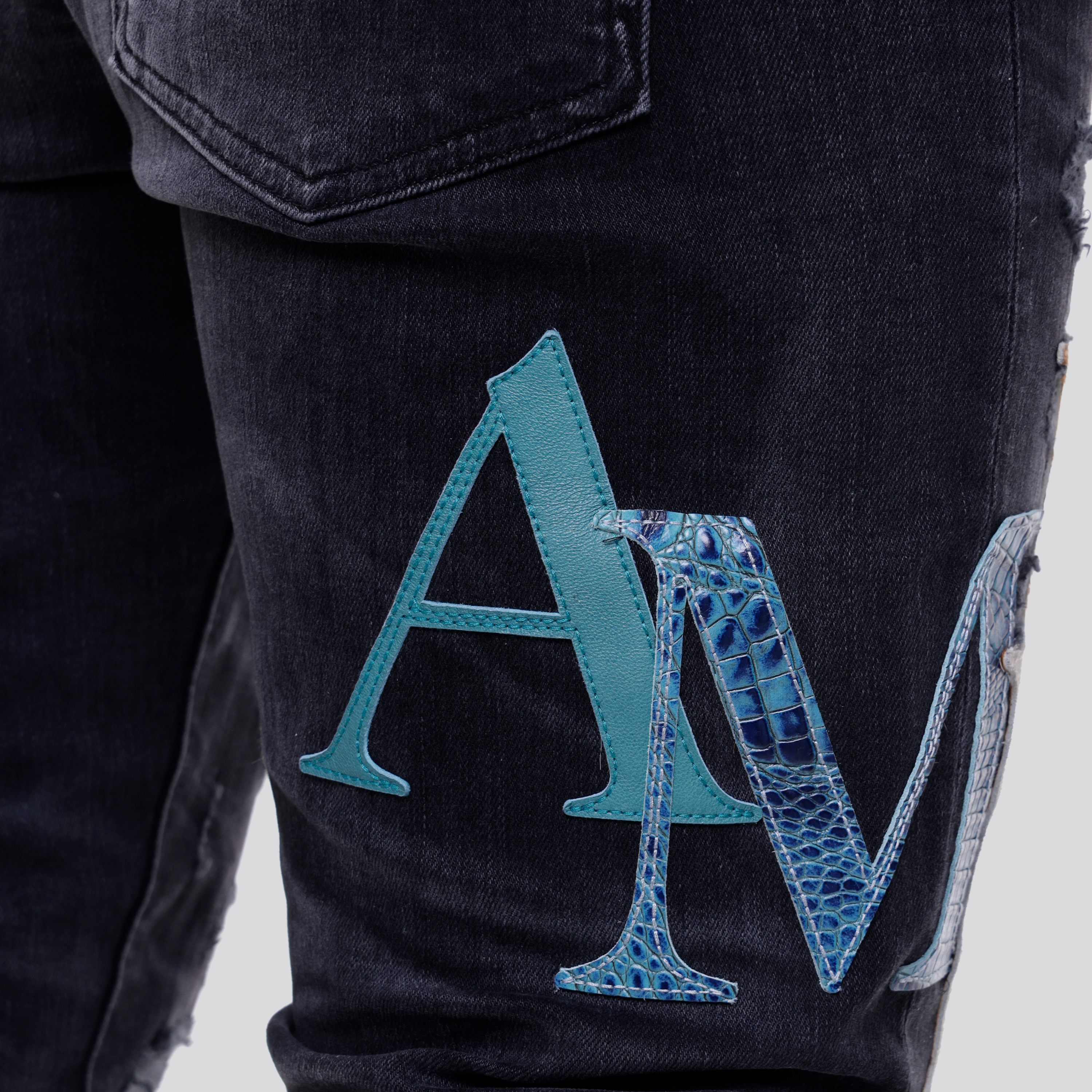 Jeans Negro AMIRI Patch Logo