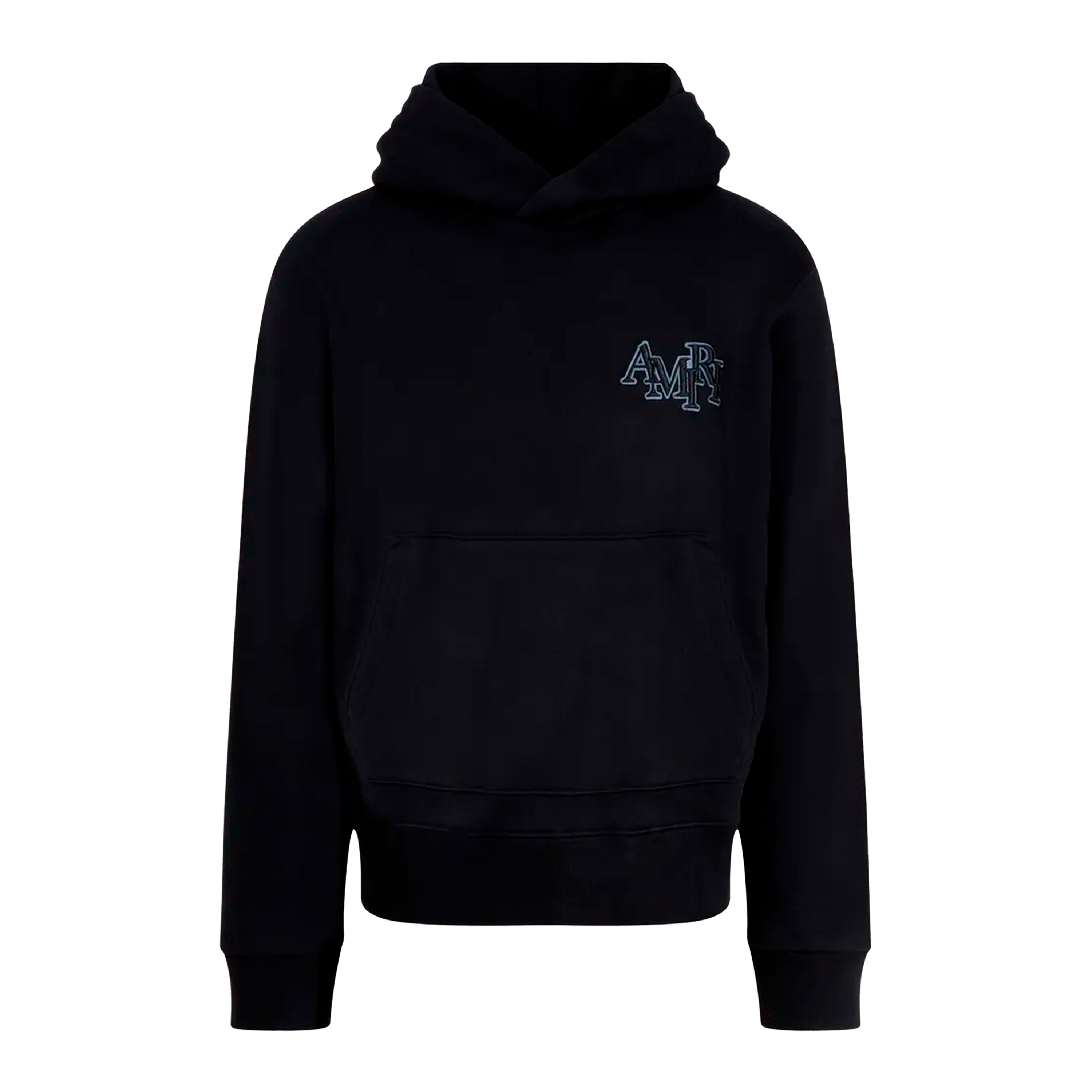 Buzo Tipo Hoodie Negro AMIRI Staggered Logo
