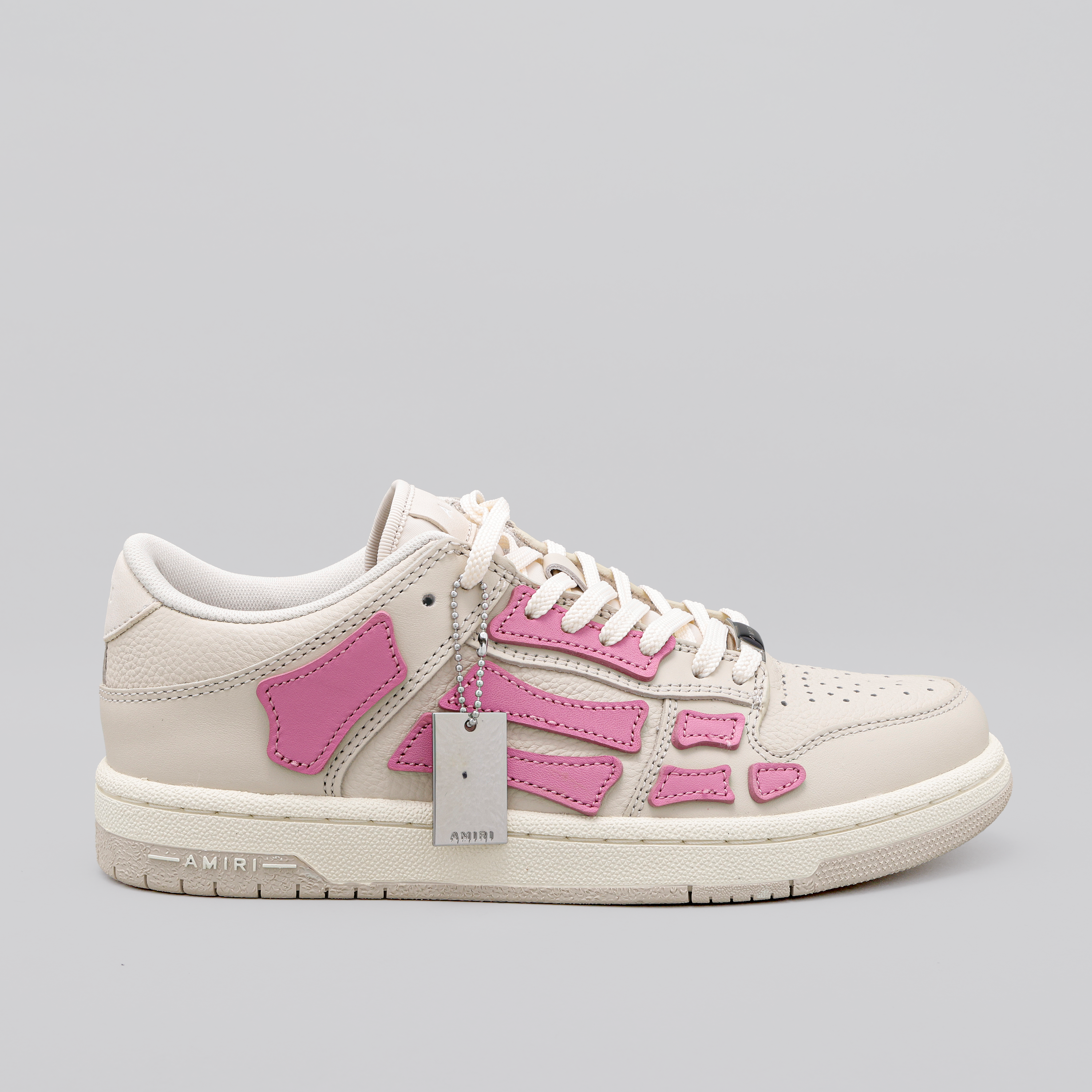 Sneakers Beige Rosa AMIRI Skel