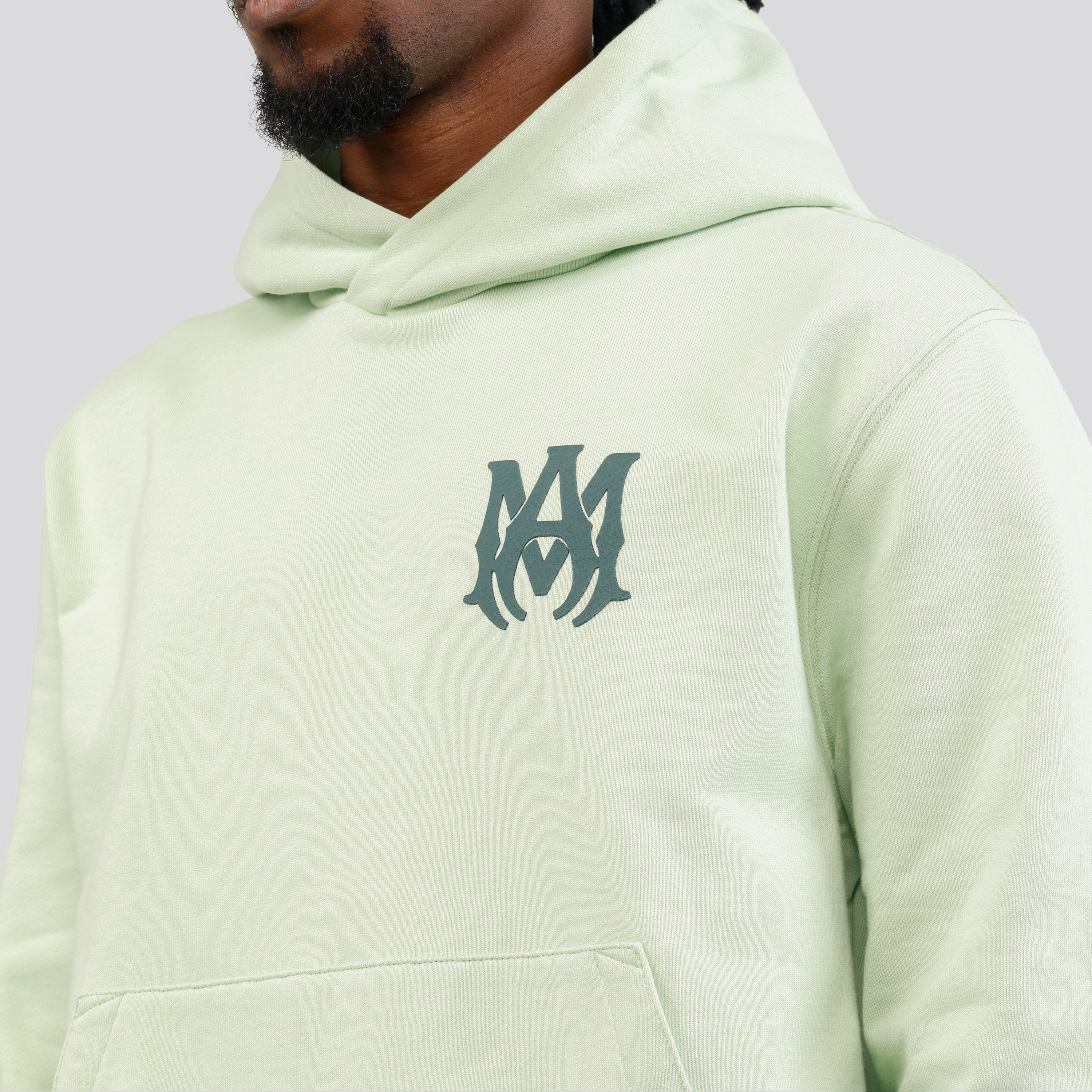 Buzo Tipo Hoodie Verde AMIRI MA Logo