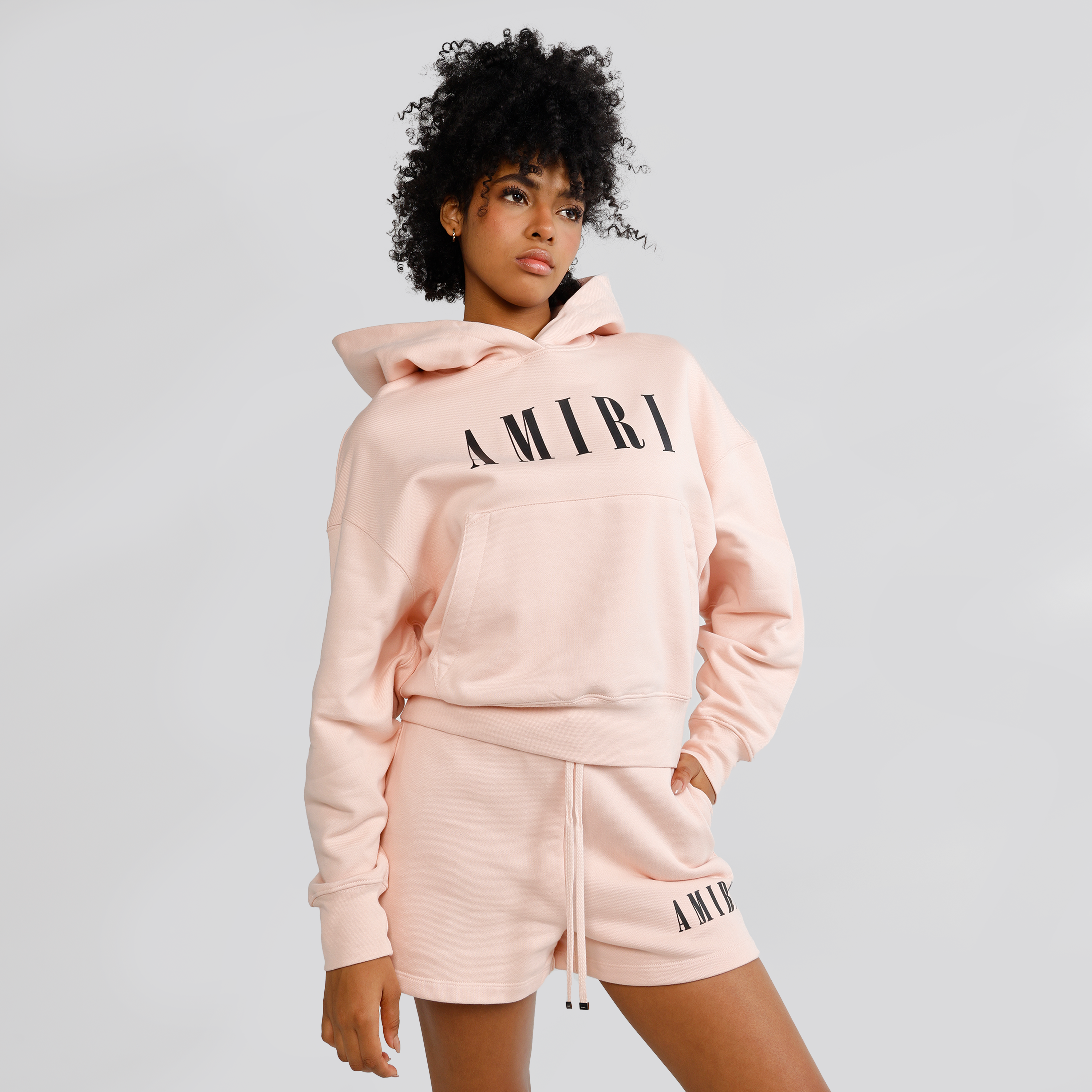 Buzo Tipo Hoodie Rosado AMIRI Core Logo