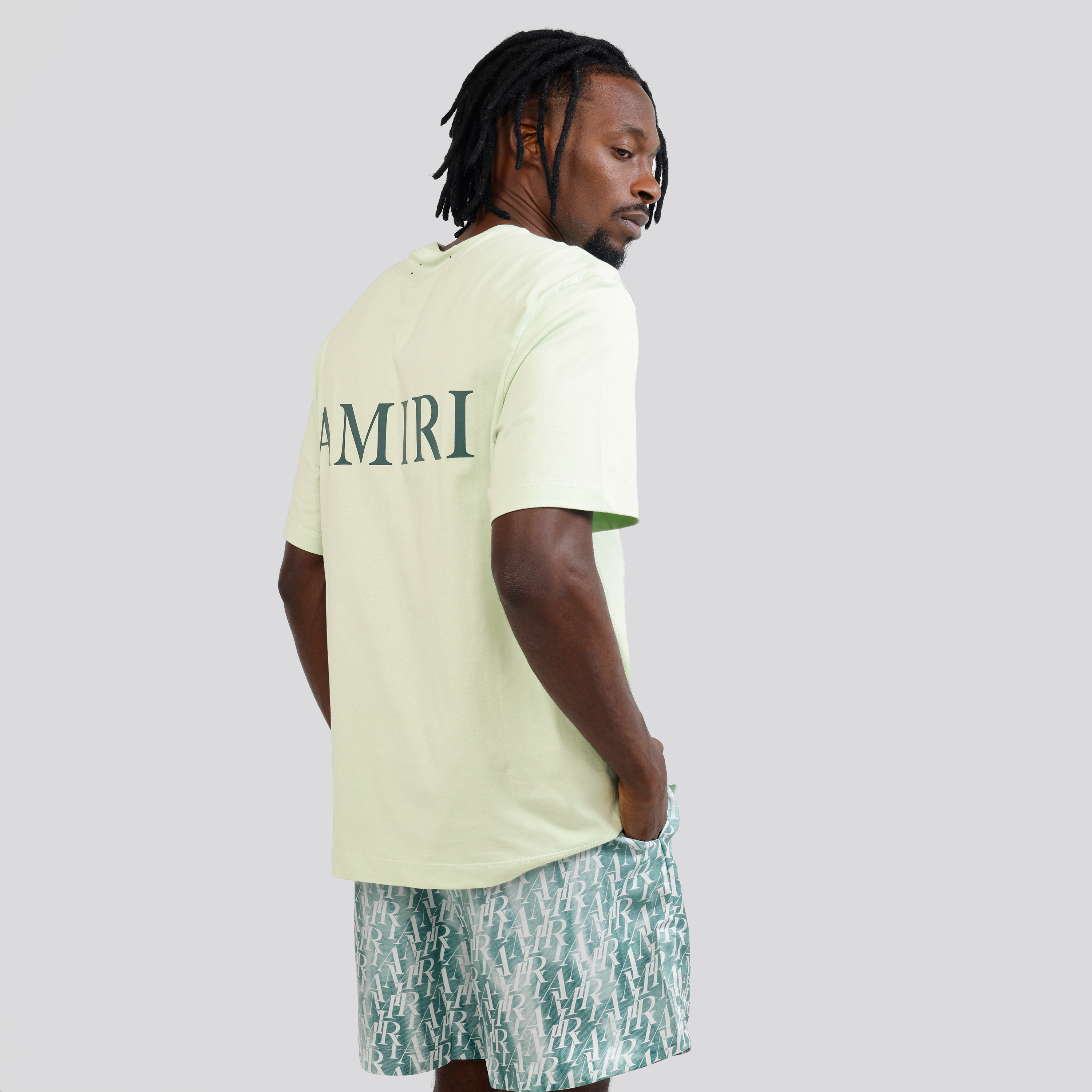 Shorts Verde AMIRI Gradiant Amiri Repeat