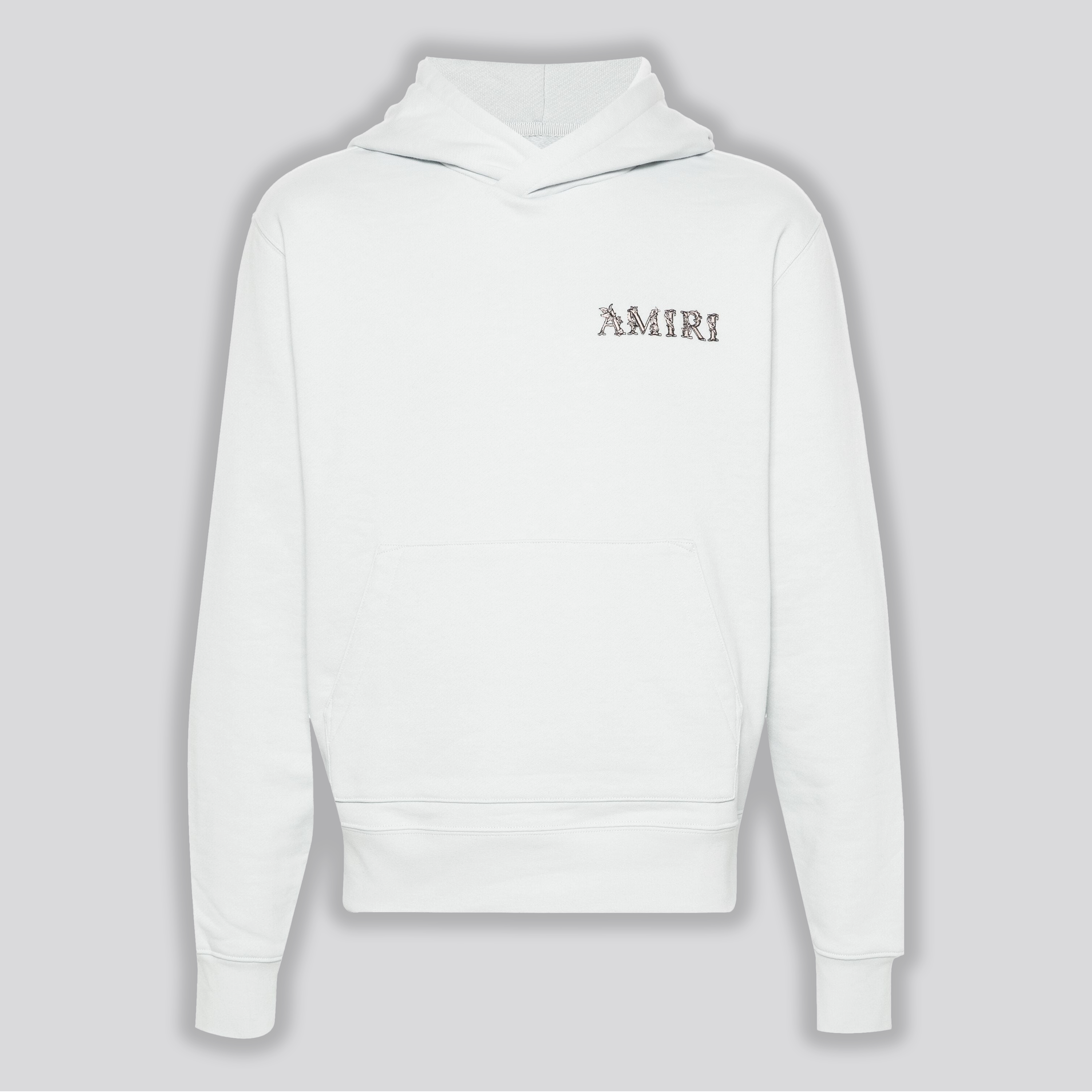 Buzo Tipo Hoodie Blanco AMIRI MA Baroque Logo