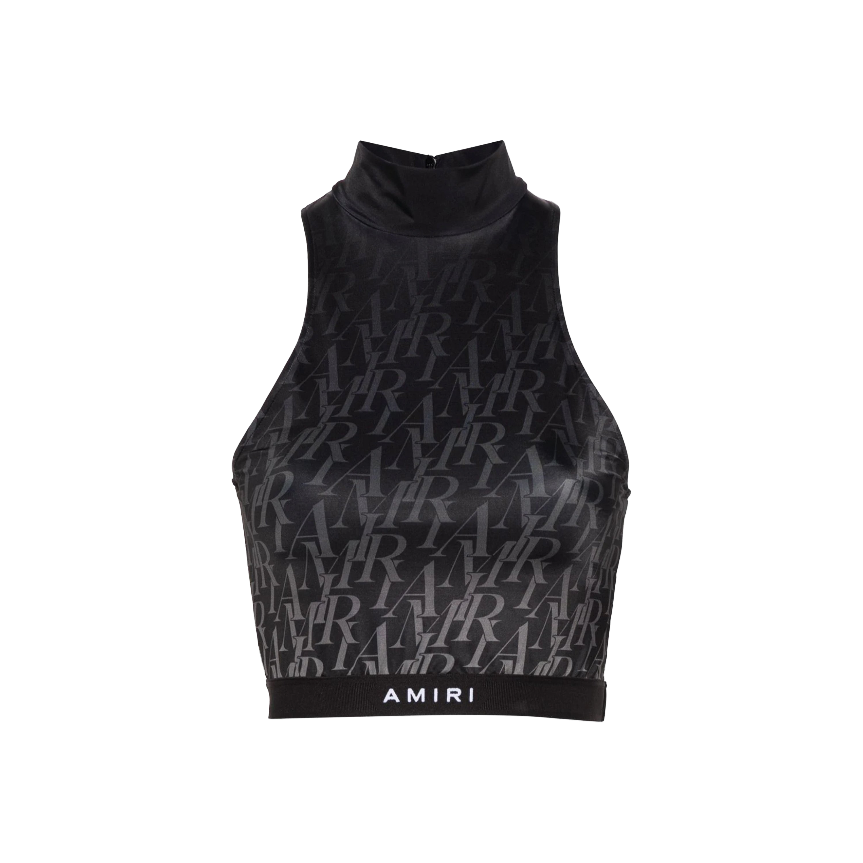 Top Negro AMIRI Burnout Mock Neck