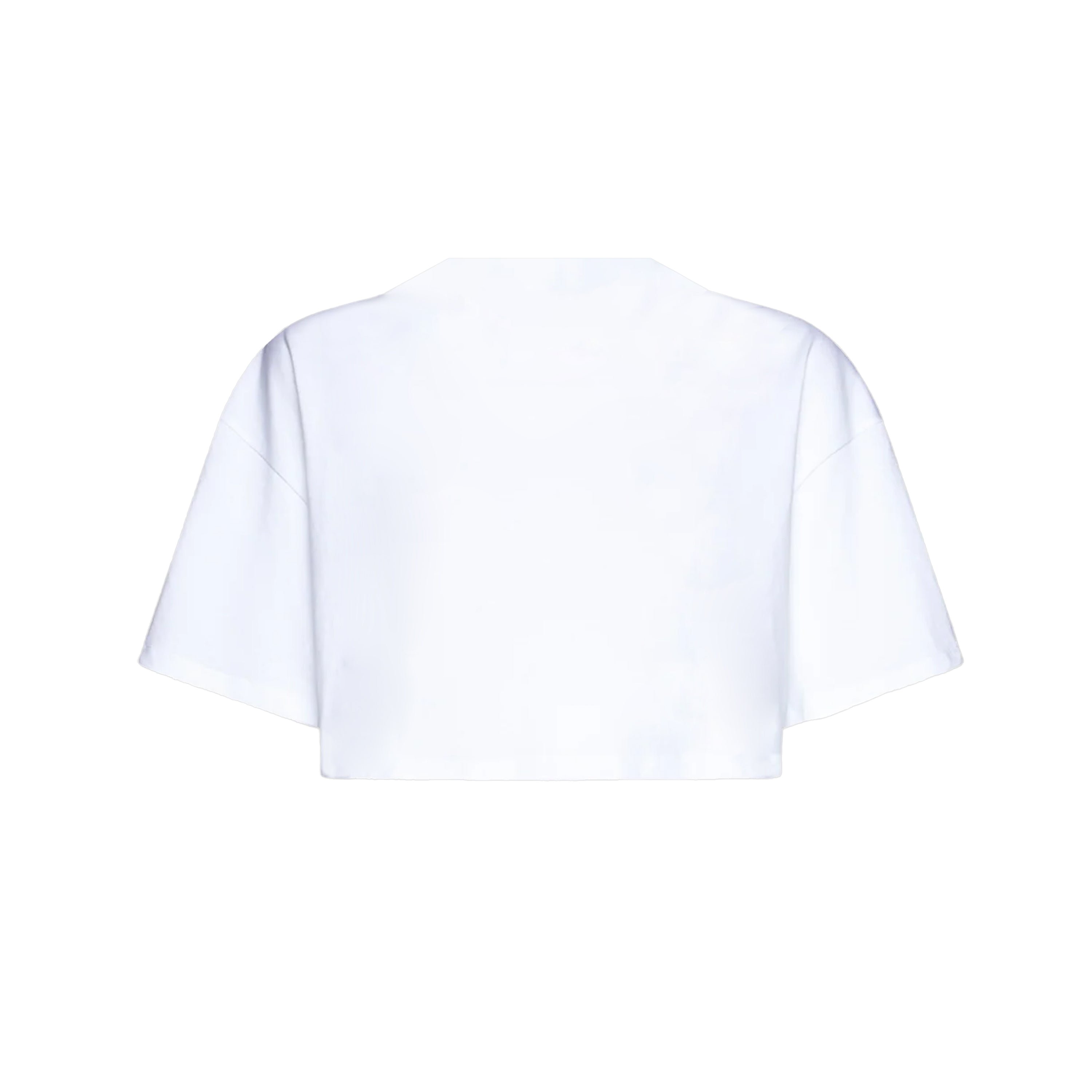 Camiseta Blanca AMIRI Staggered Chrome Cropped