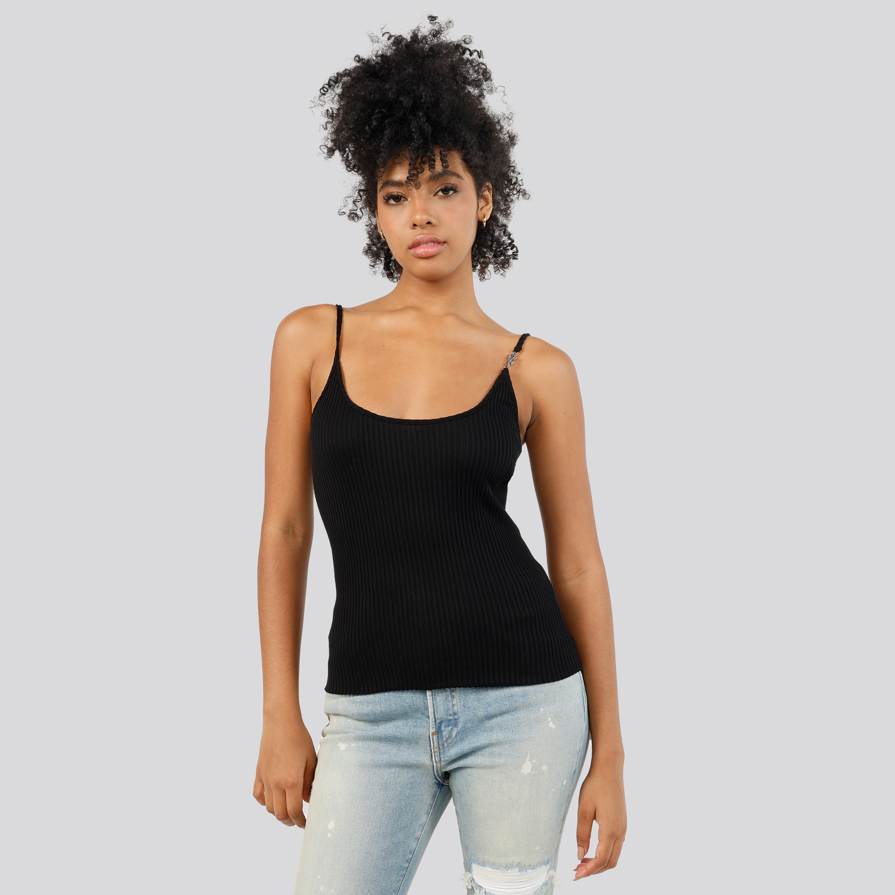 Top Negro AMIRI Vertical Amiri Tank