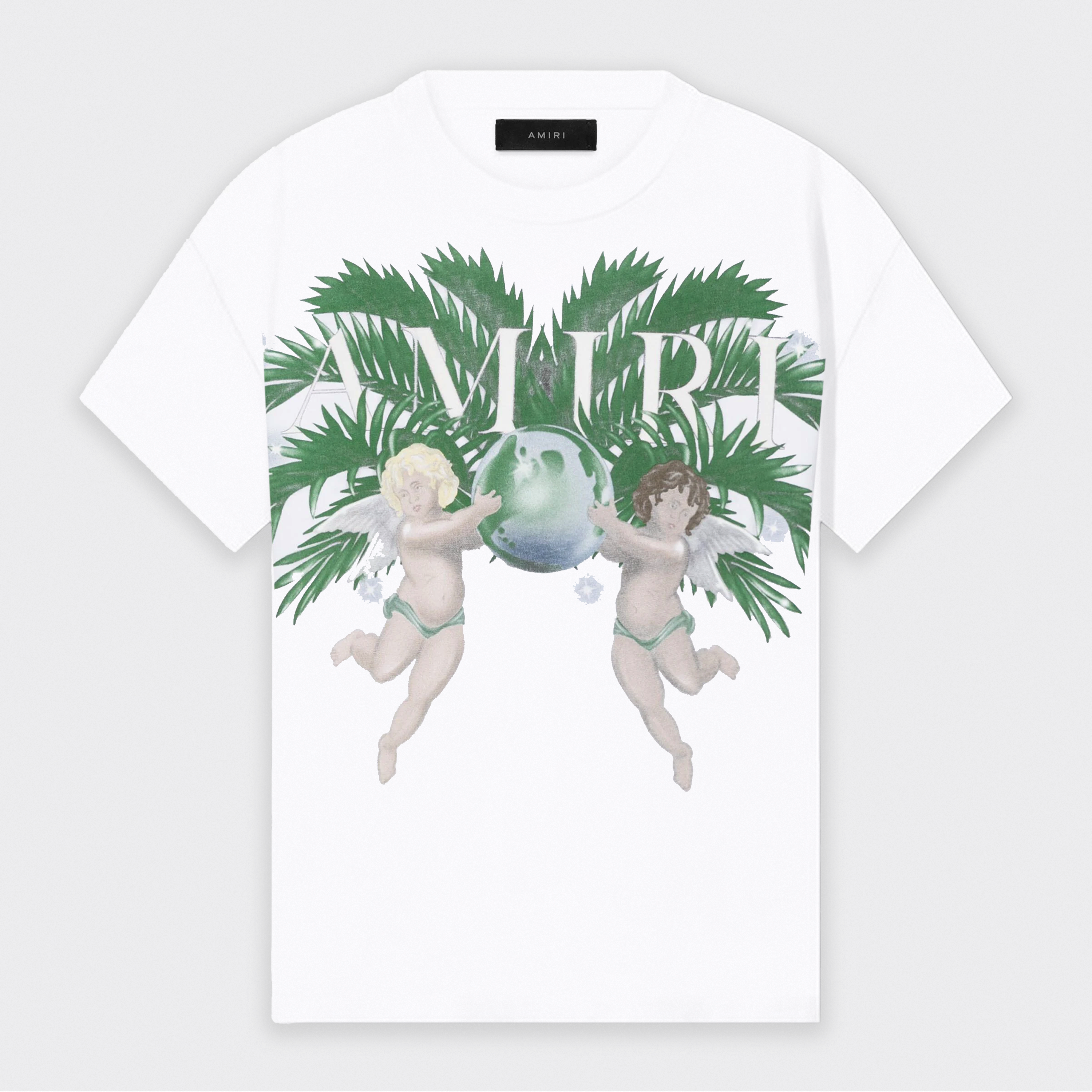 Camiseta Blanca AMIRI Airbrush Cherub