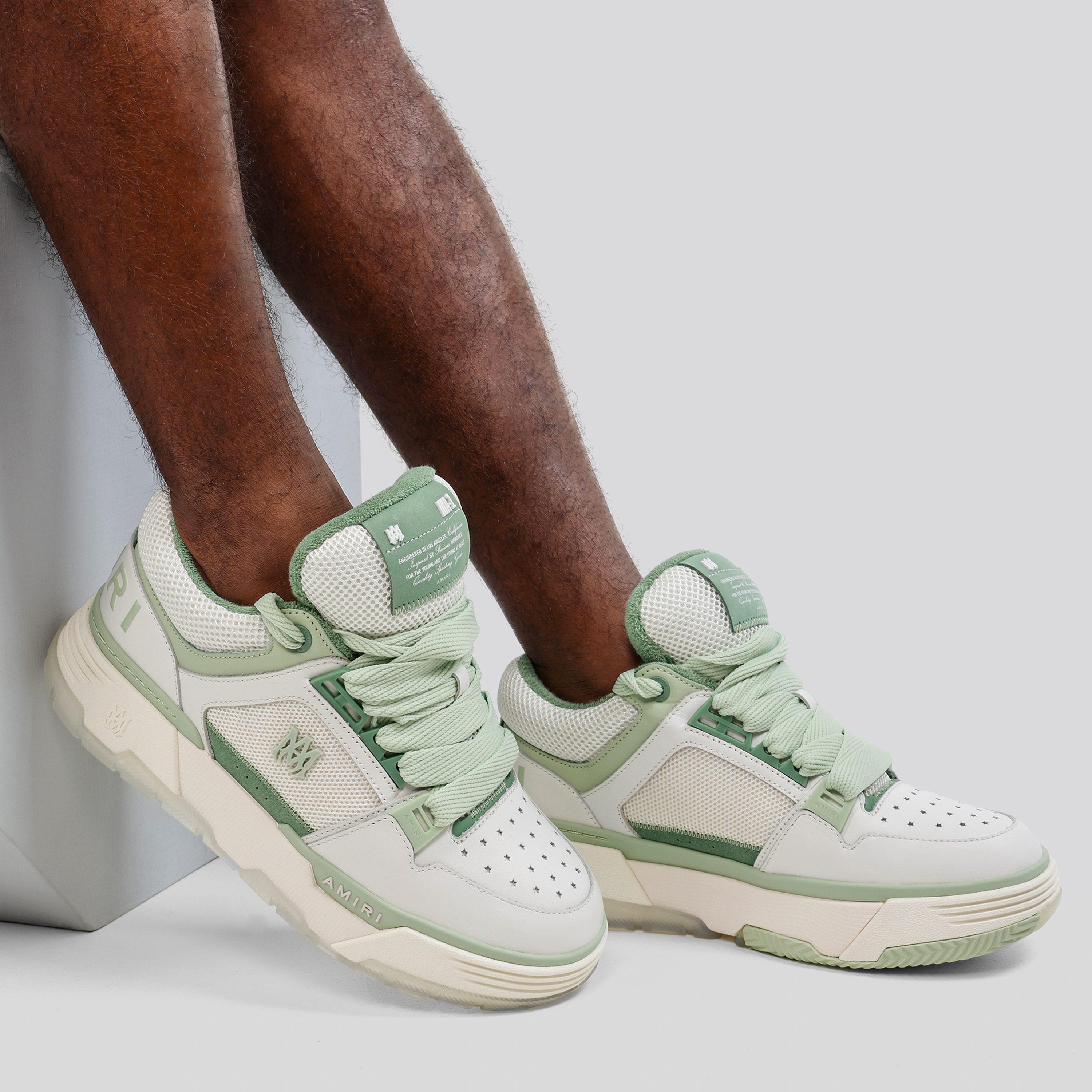 Sneakers Blancos Verde AMIRI MA-1