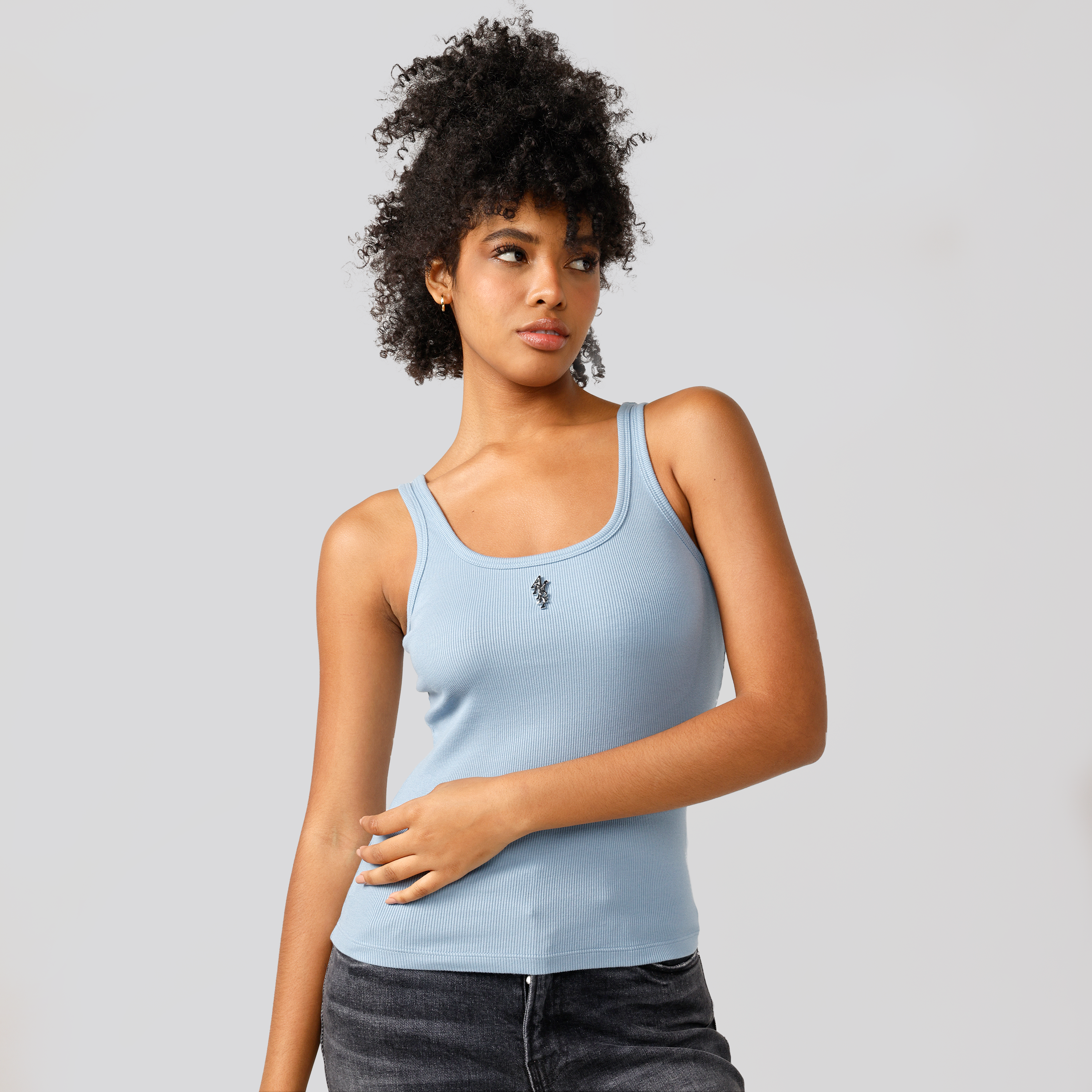 Top Azul AMIRI Rib Tank