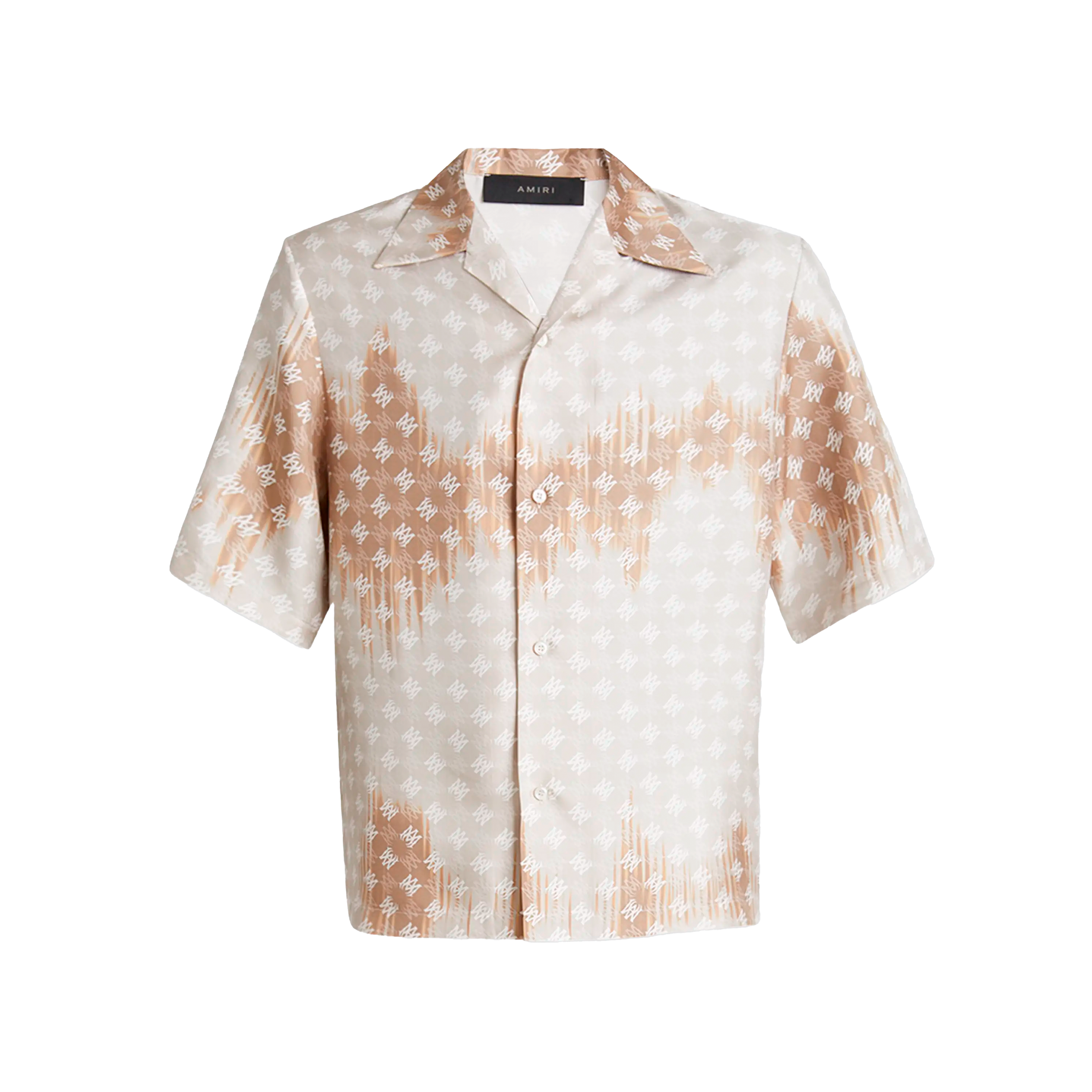 Camisa Beige AMIRI MA Quad Bleached Camp