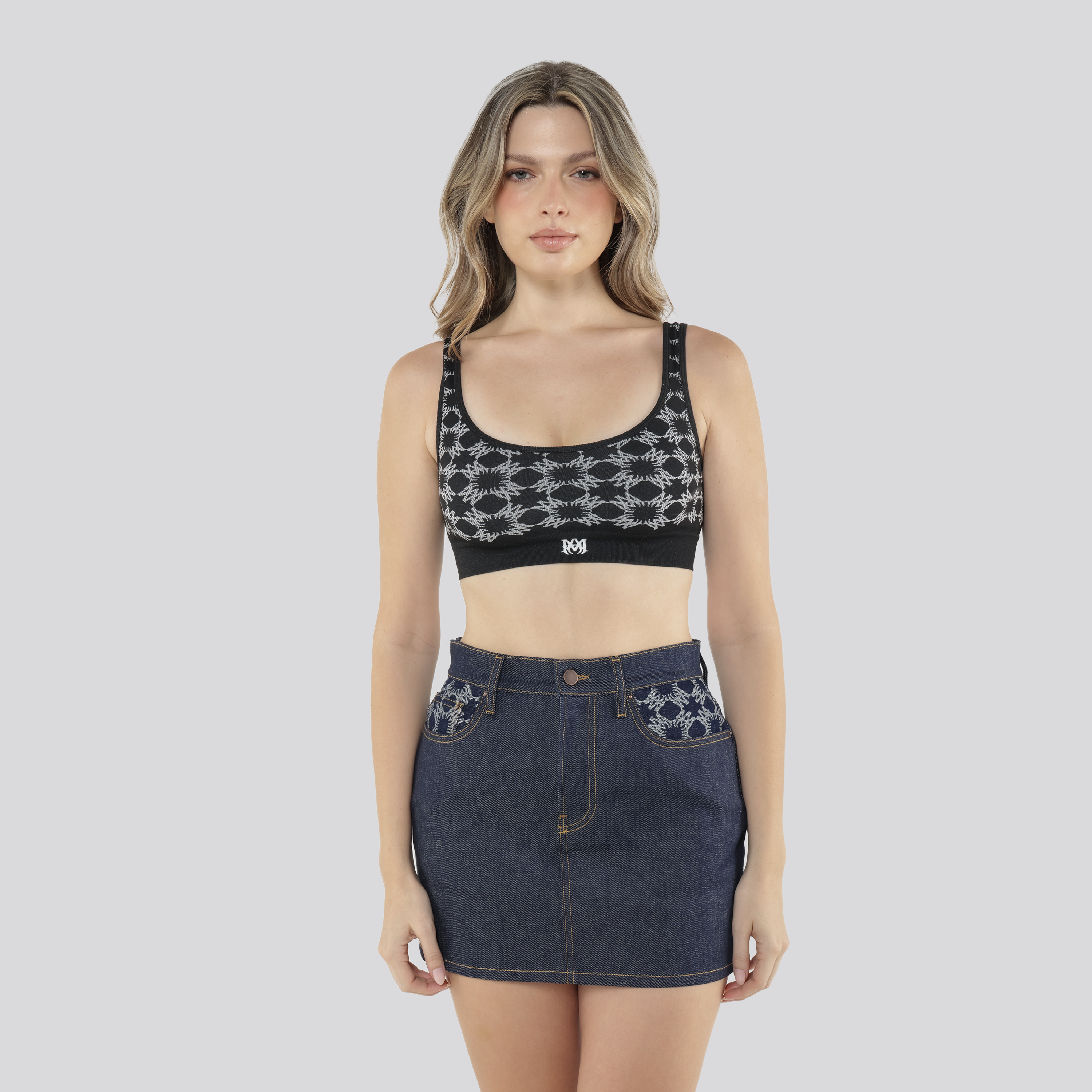 Falda Denim AMIRI MA Quad Mini