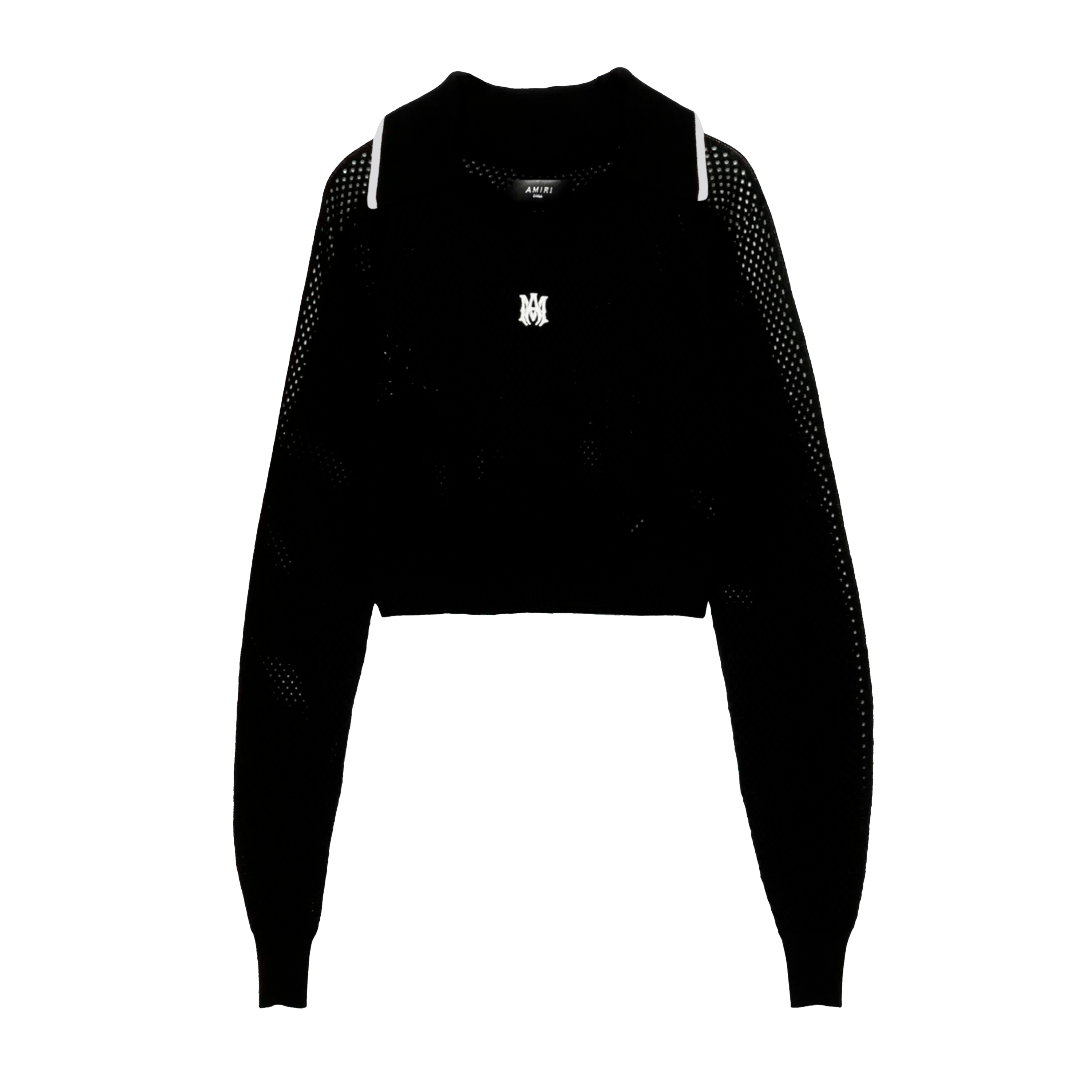 Camiseta Tipo Polo Negro AMIRI MA L/S
