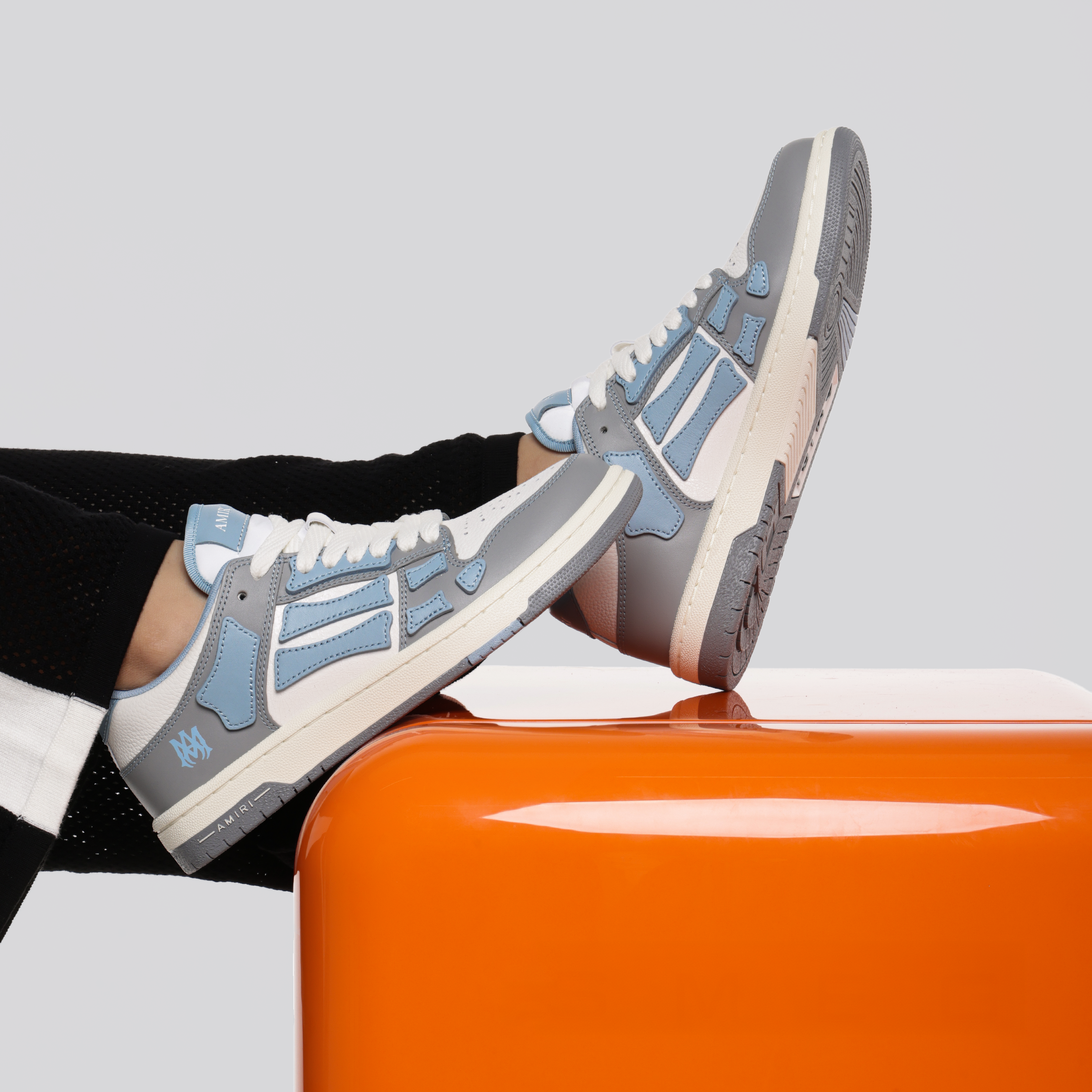 Sneakers Grices AMIRI Varsity Skel