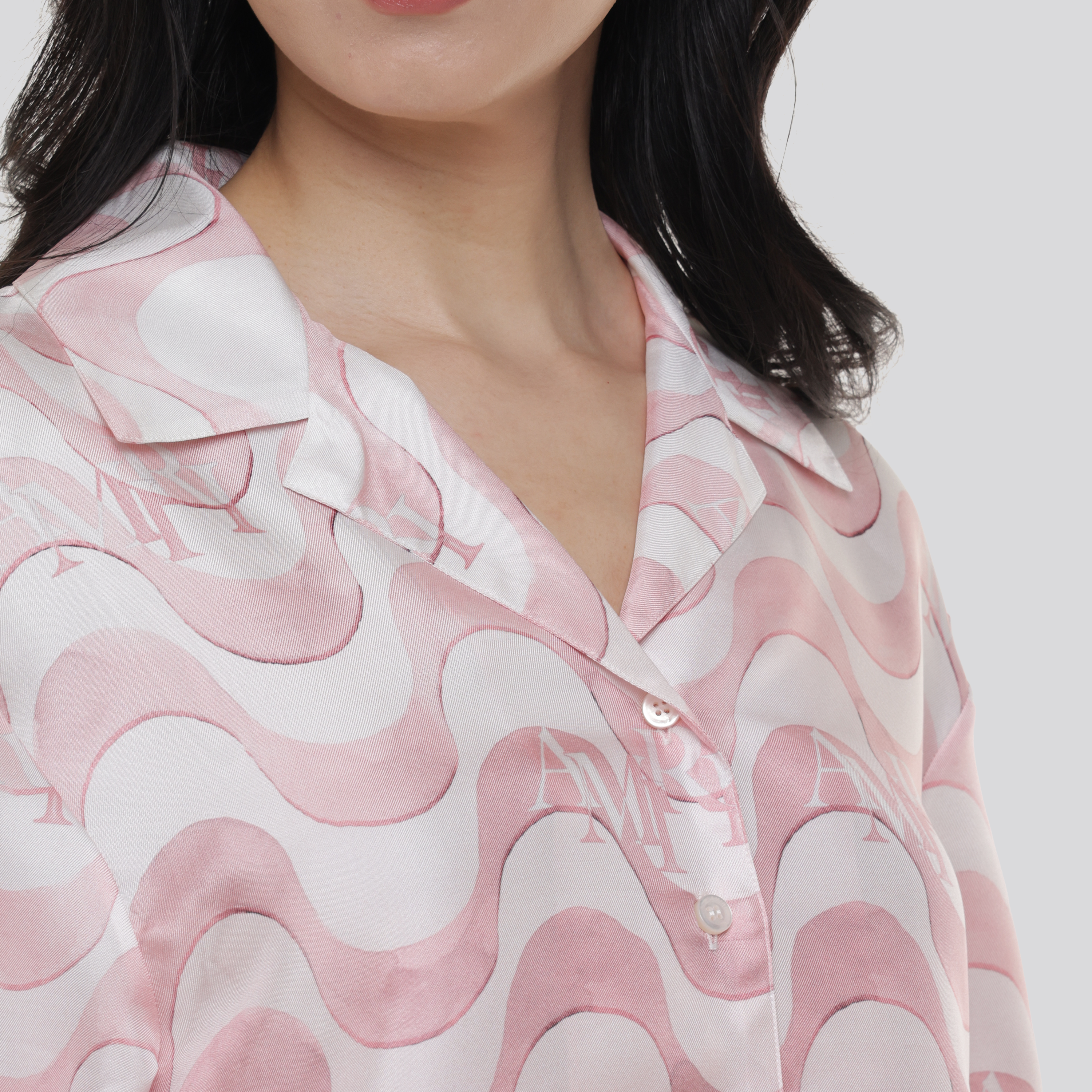 Camisa Rosada AMIRI Staggered Wave
