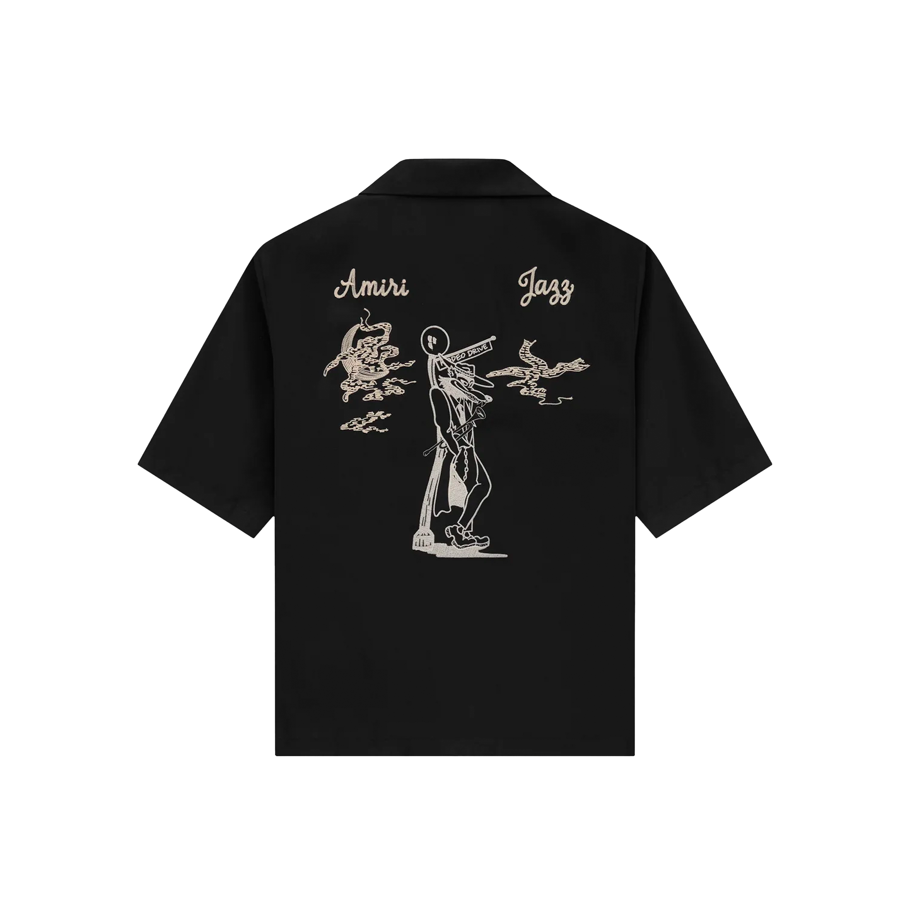 Camisa Negra AMIRI Jazz Wolf Camp