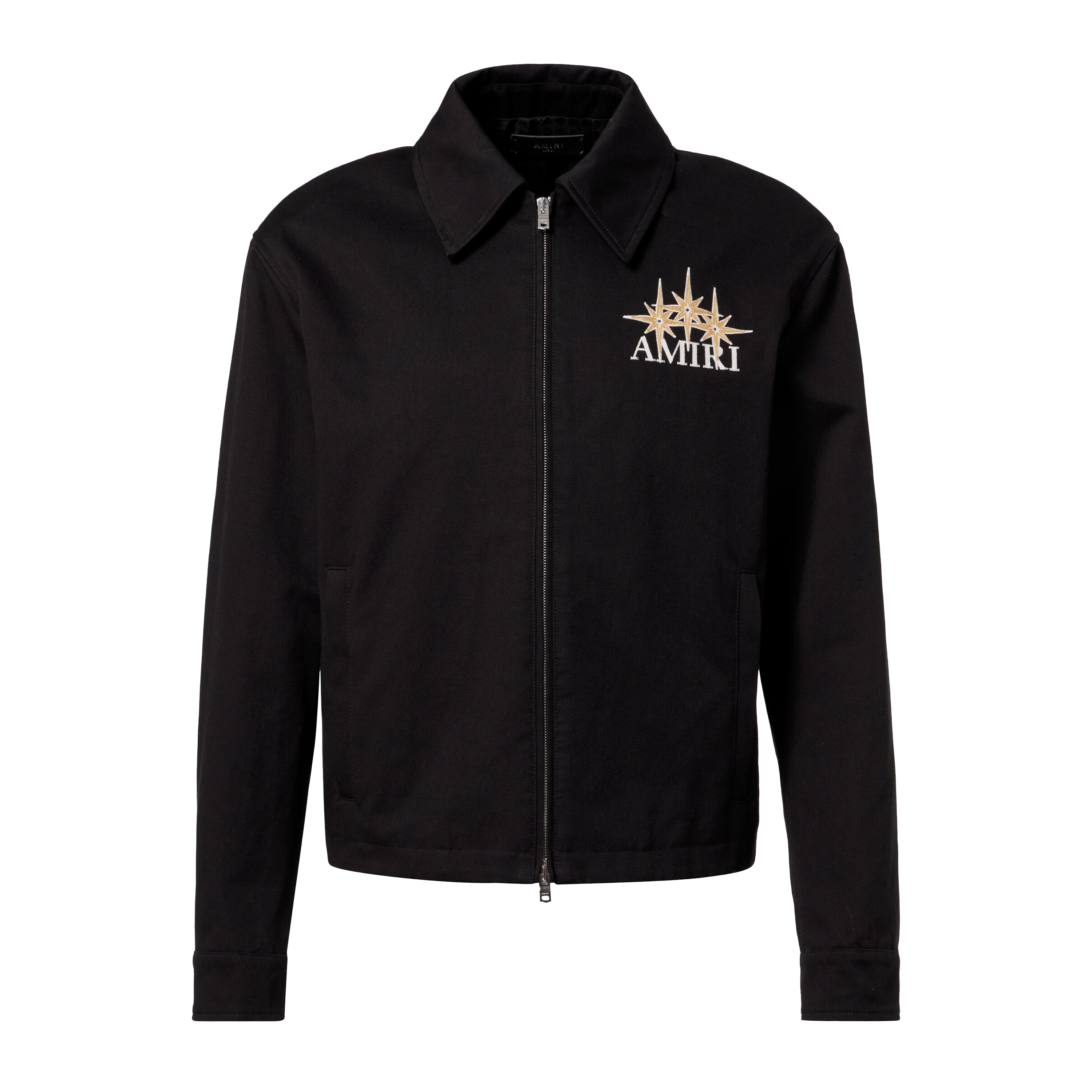 Chaqueta Negra AMIRI Starburst Zip