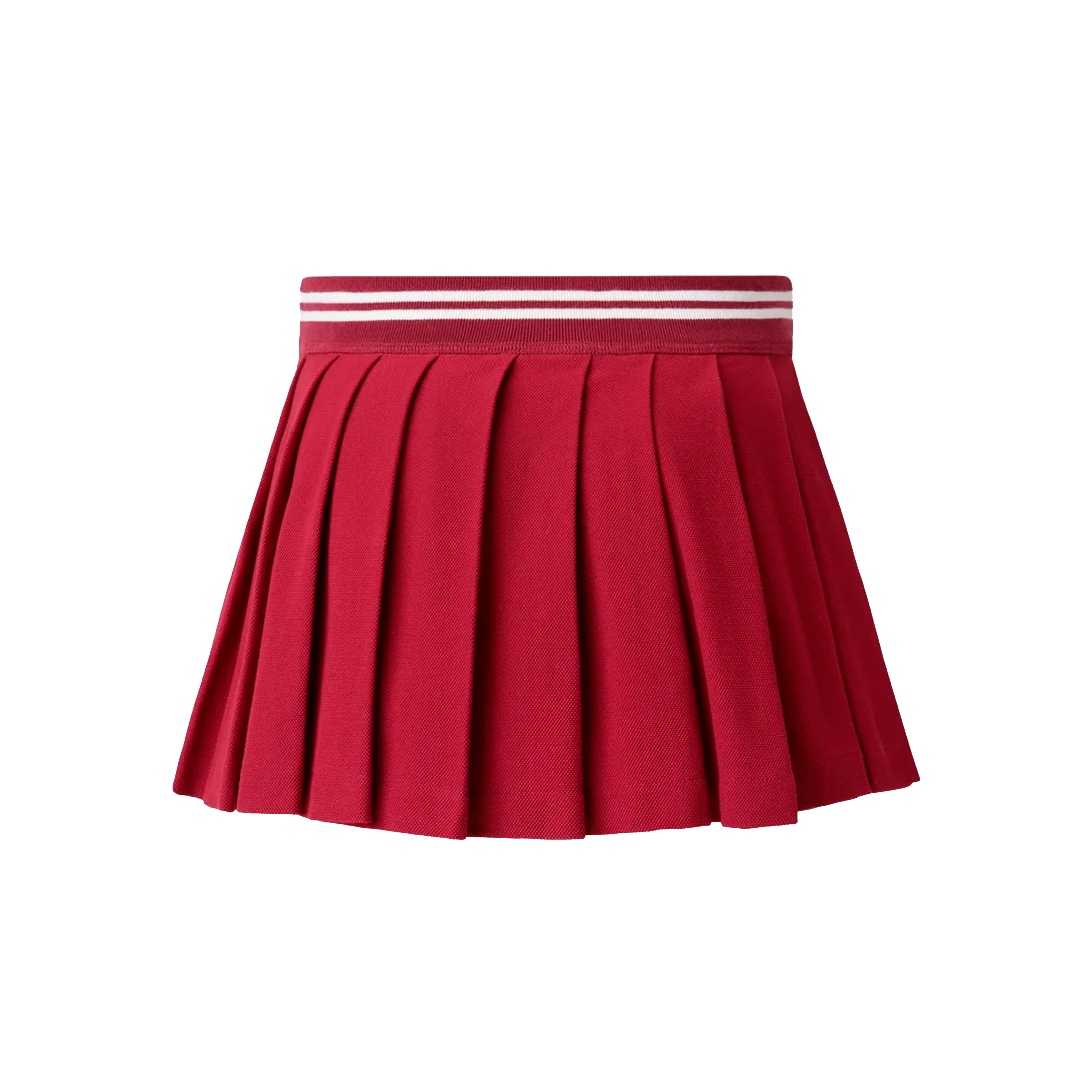 Falda Roja AMIRI MA Quad Pleated