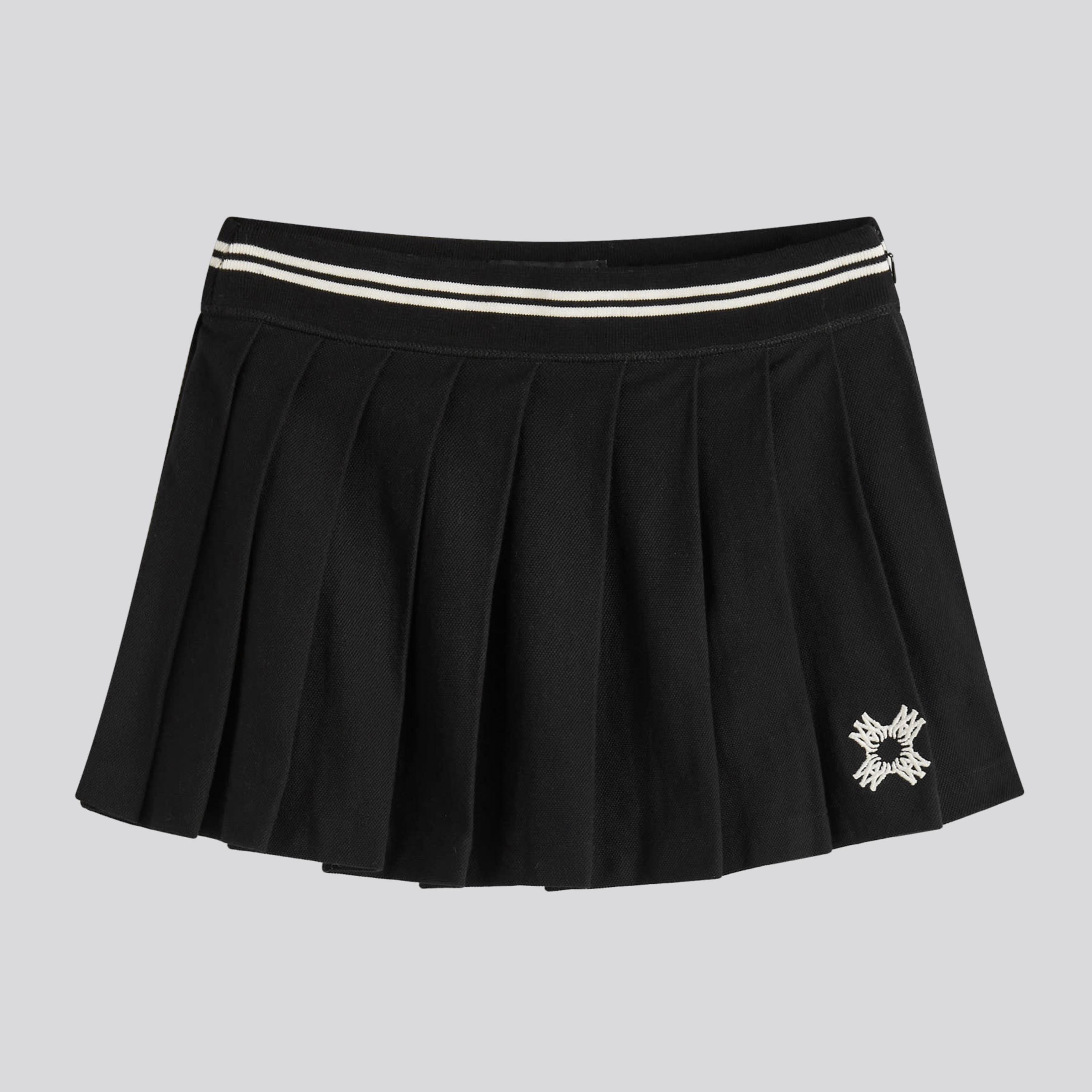 Falda Negra AMIRI MA Quad Pleated