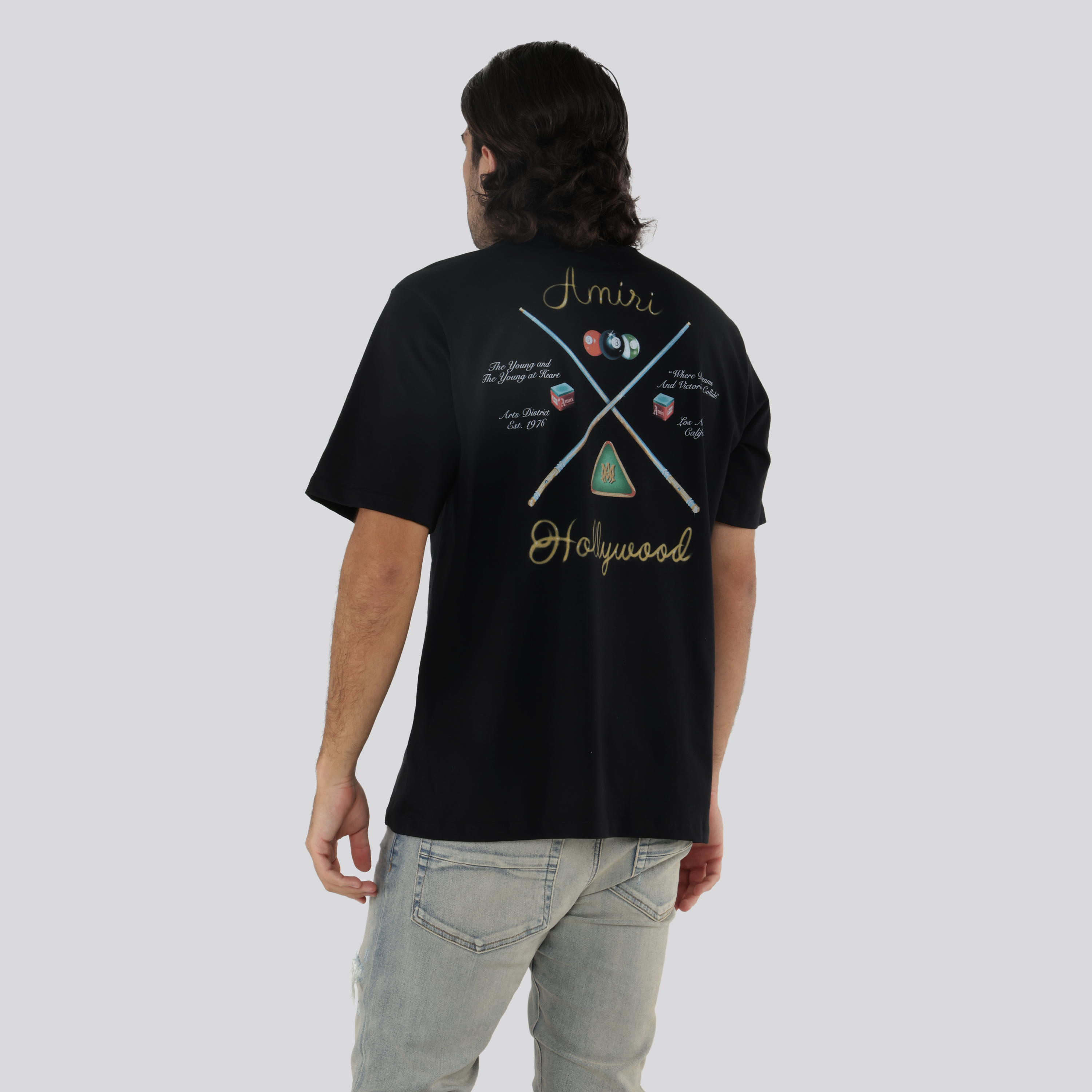 Camiseta Negra AMIRI Pool Cue