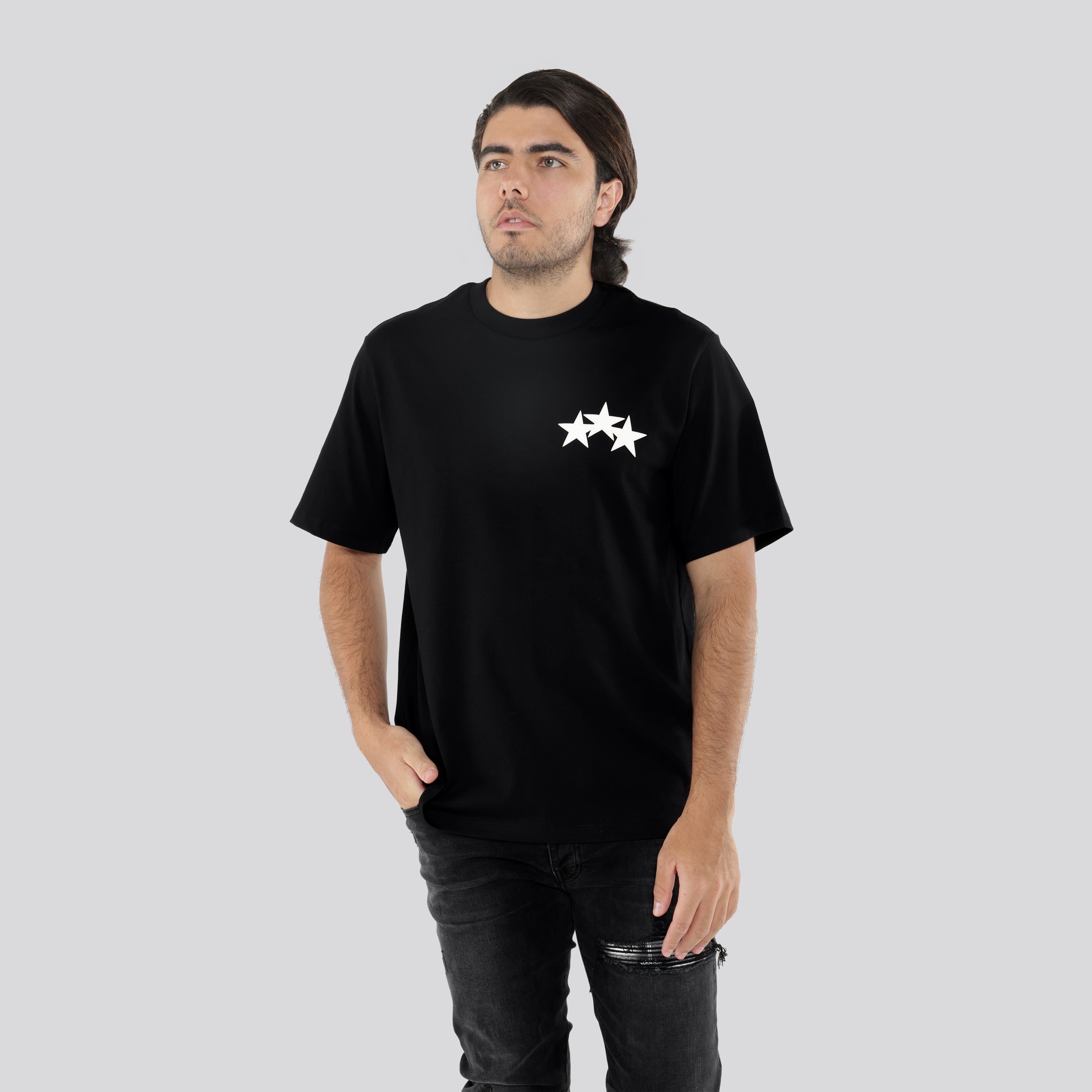 Camiseta Negra AMIRI Three Star