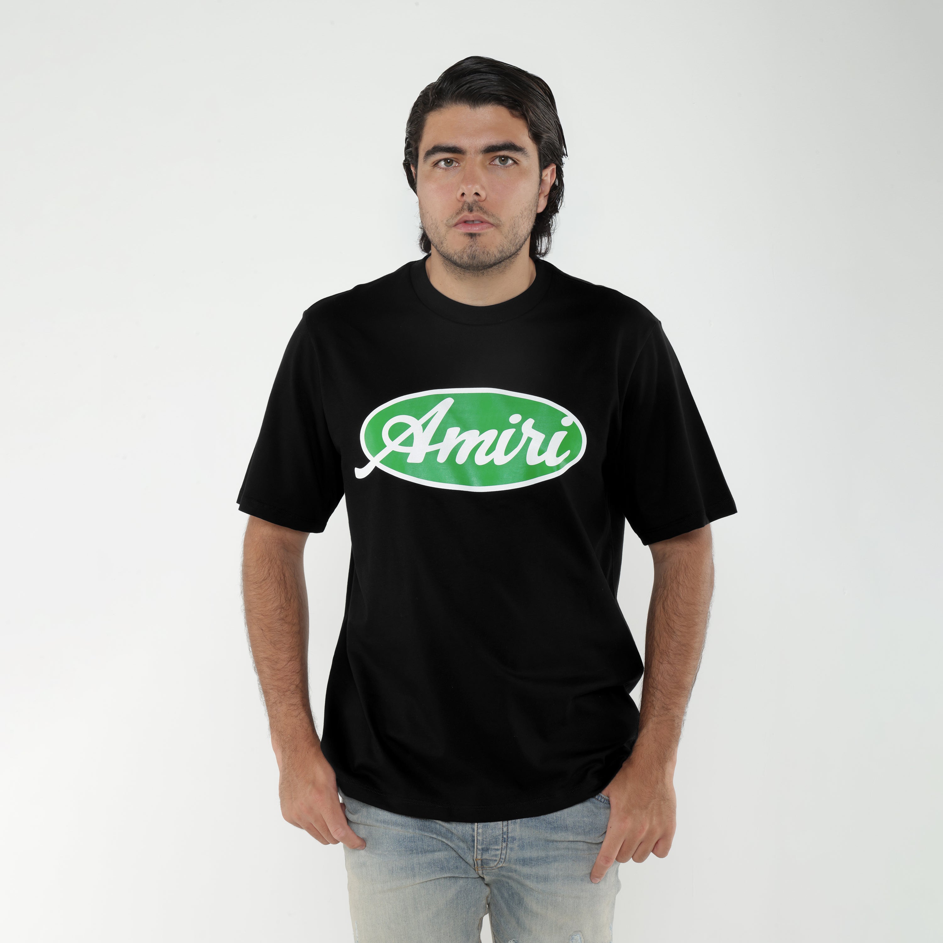 Camiseta Negra AMIRI Oval