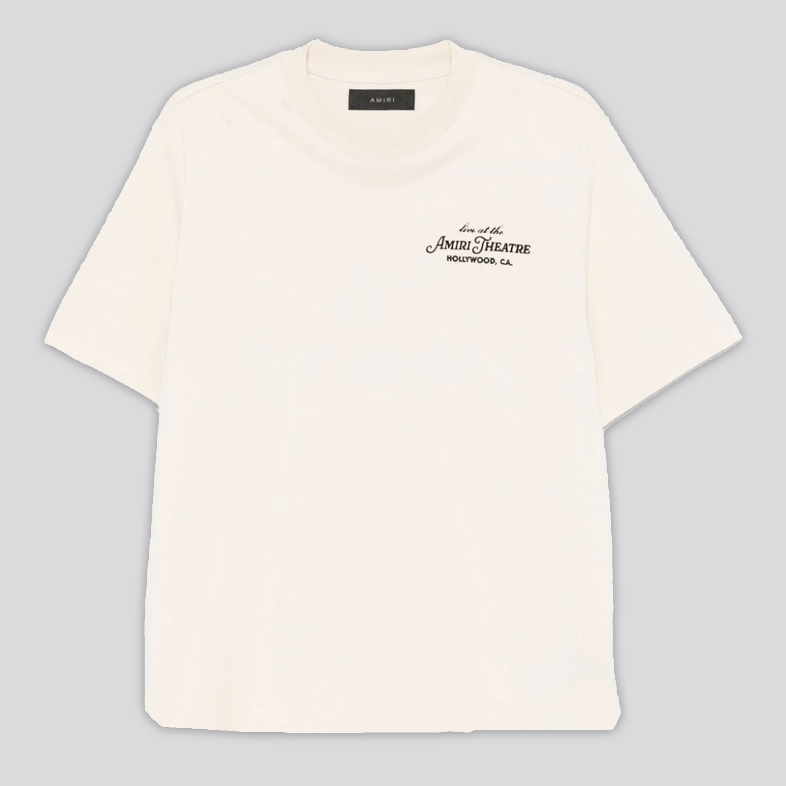 Camiseta Beige AMIRI Theatre Flocked