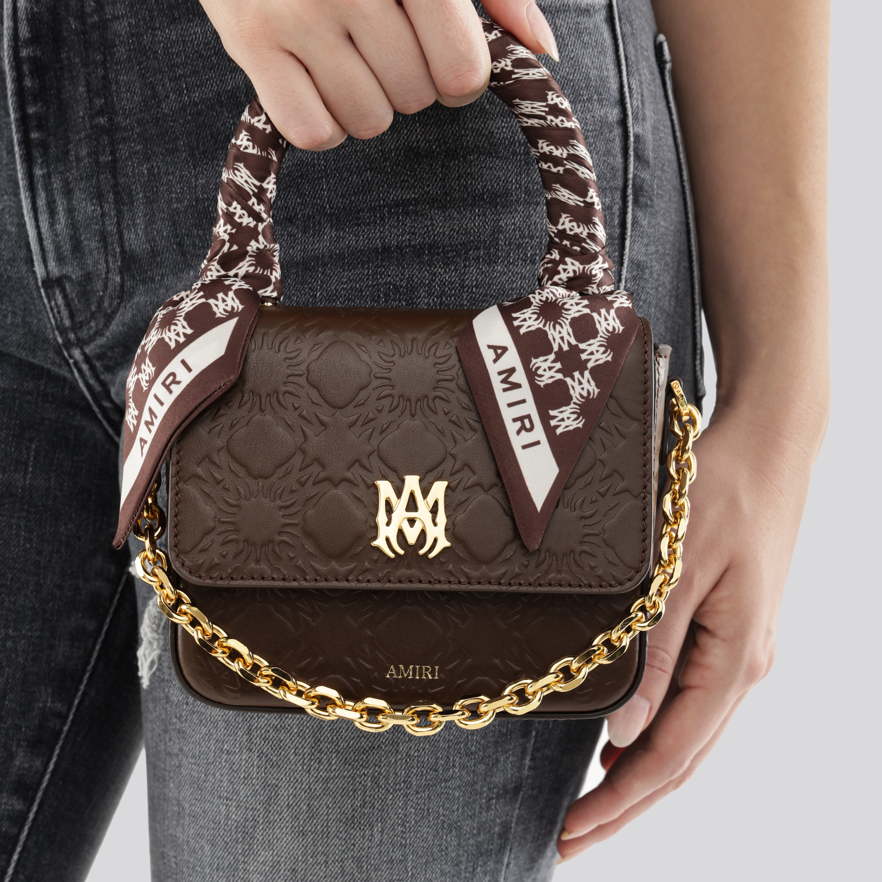 Cartera Café AMIRI MA Quad Micro