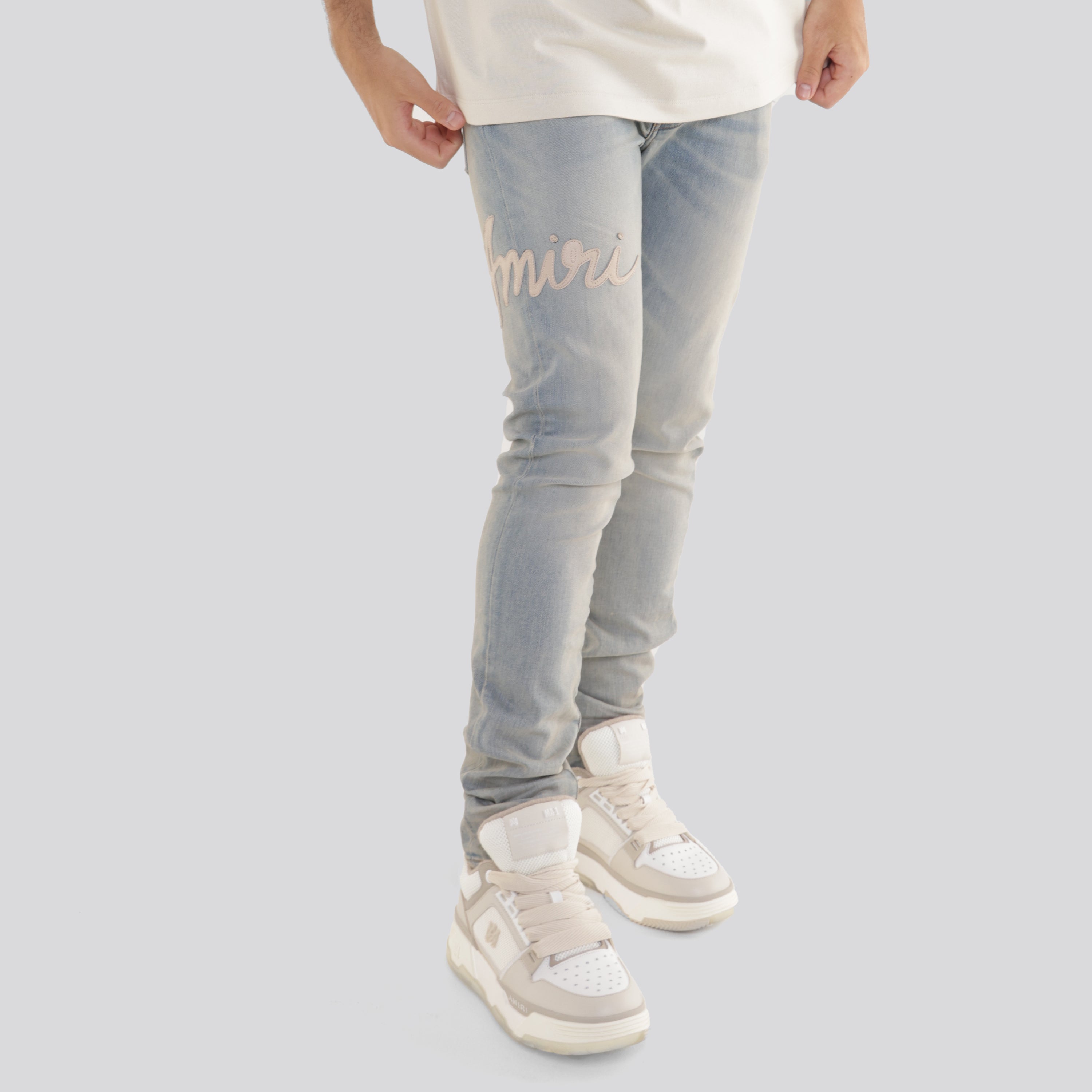 Jeans Denim AMIRI Script Logo Skinny