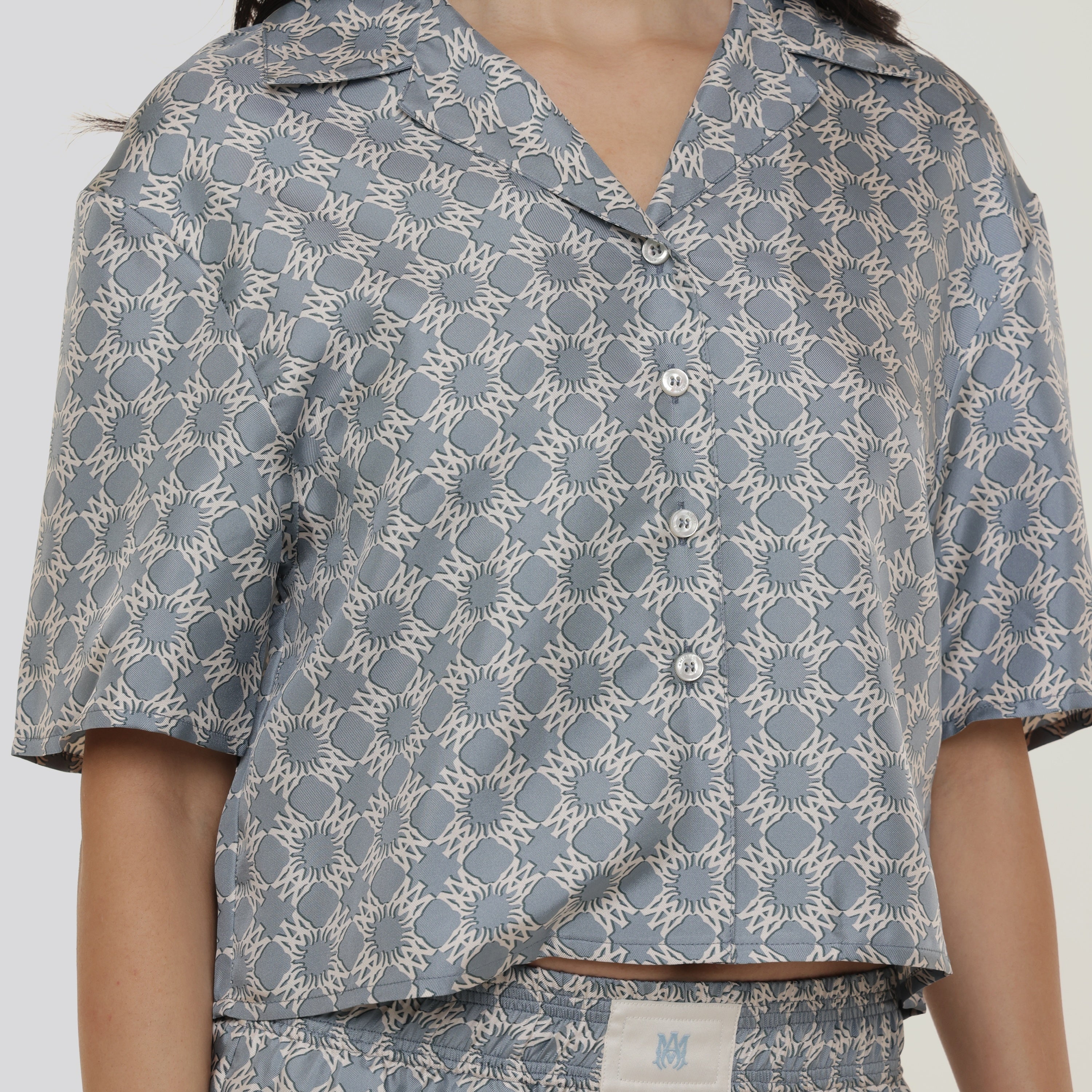 Camisa Azul AMIRI MA Quad