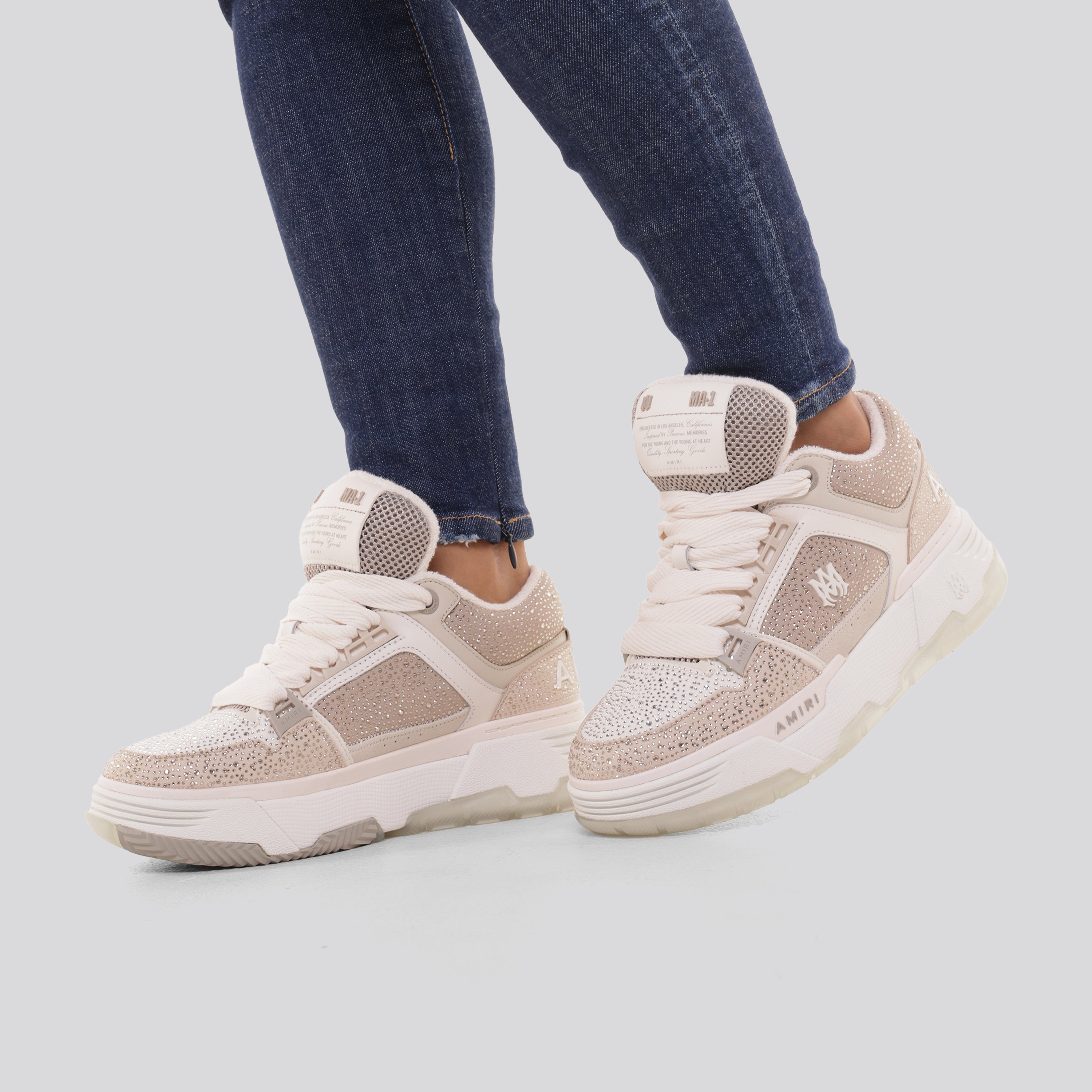 Sneakers Beige AMIRI Crystal MA-1