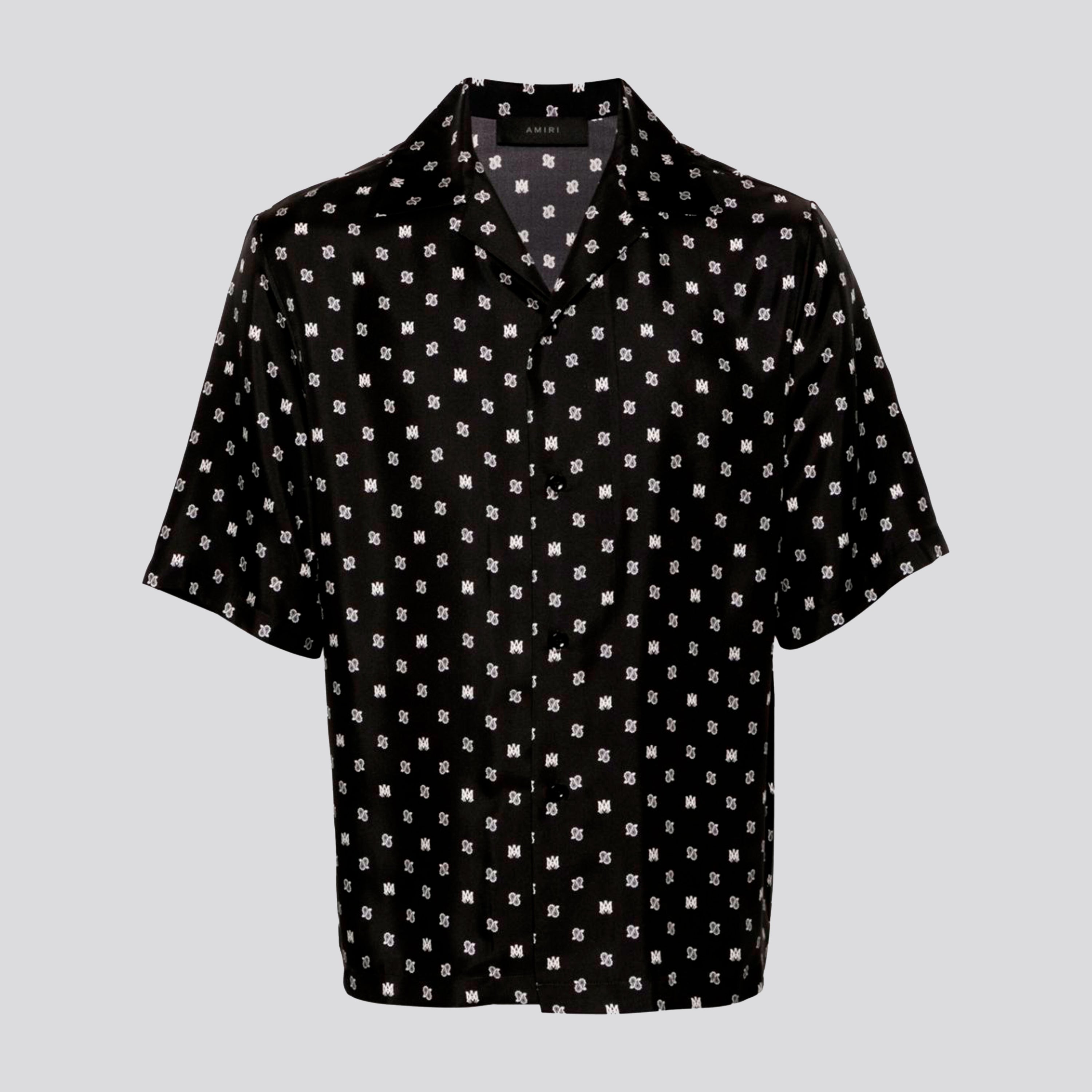 Camisa Negra AMIRI MA Paisley Bowling