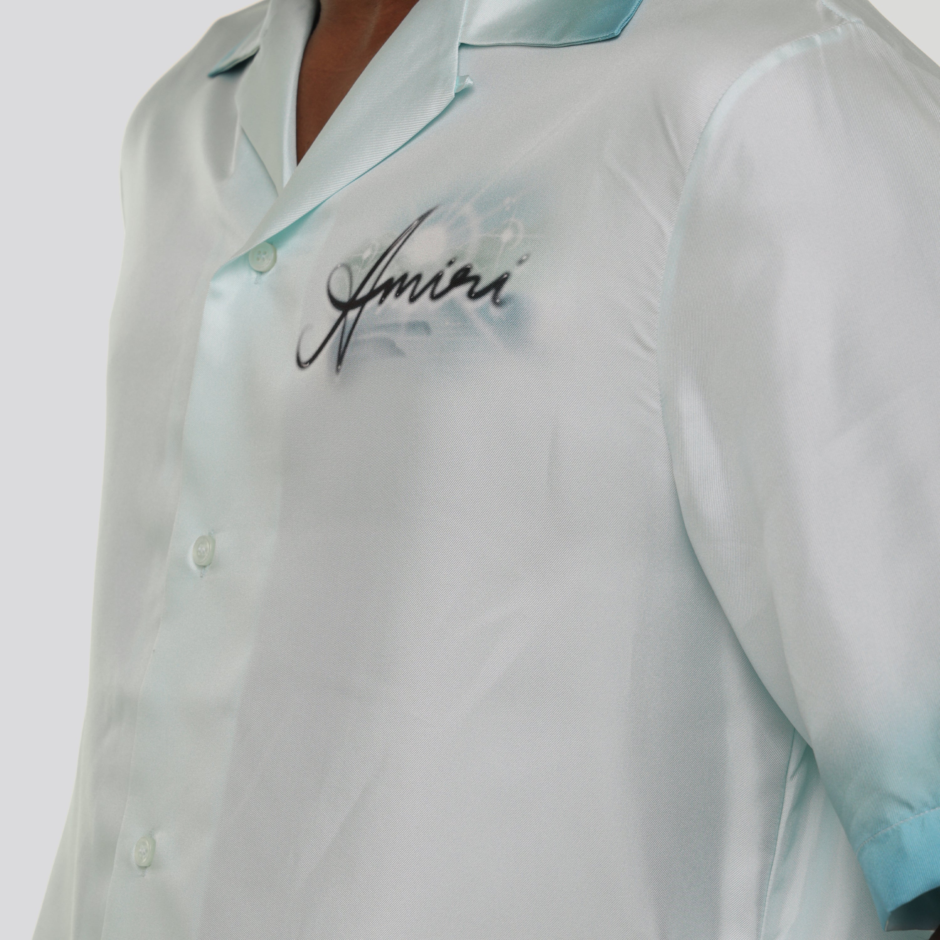 Camisa Celeste AMIRI Paradise Bowling