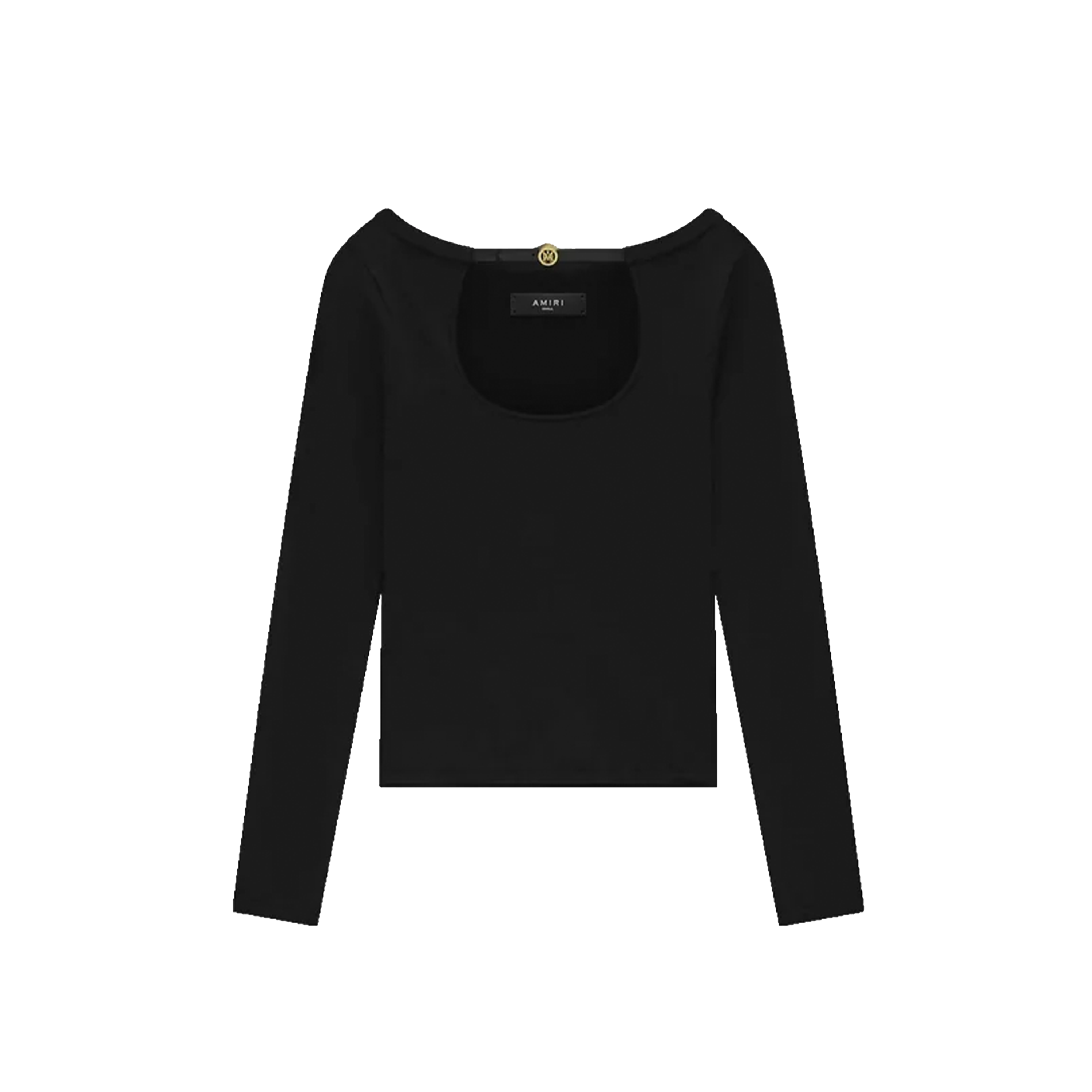 Buzo Negro AMIRI Long Sleeve Keyhole