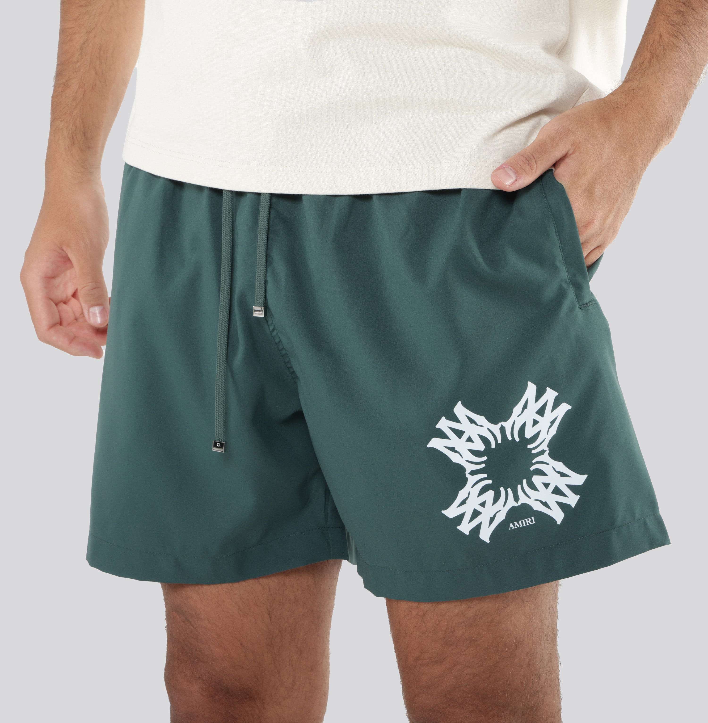 Pantaloneta Verde AMIRI MA Quad