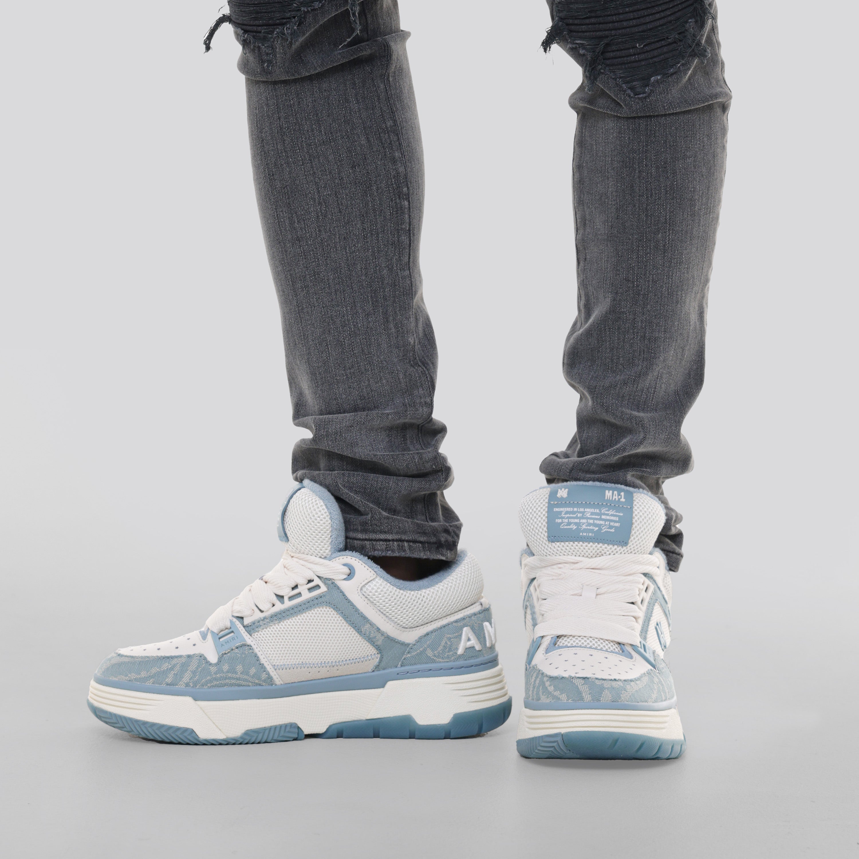 Sneakers Azules AMIRI Bandana Denim MA-1