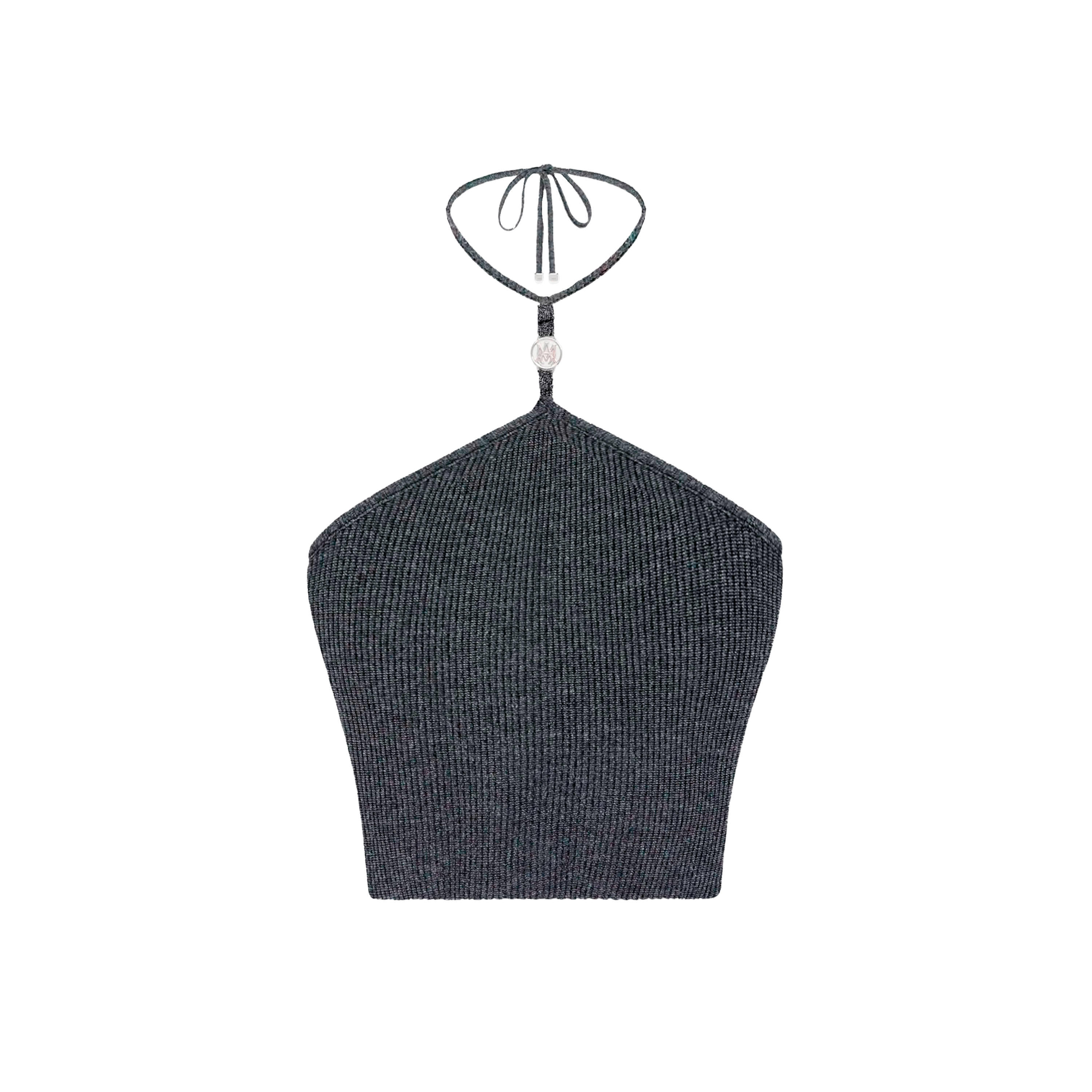 Top Negro AMIRI Lurex Halter