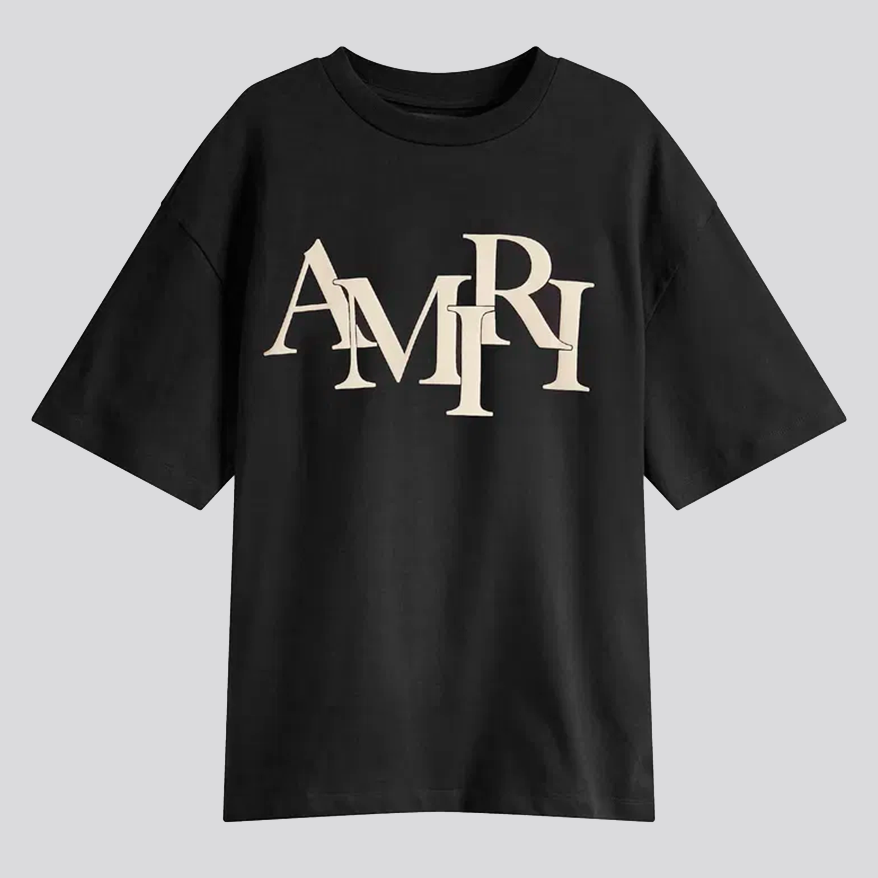 Camiseta Negra AMIRI Staggered