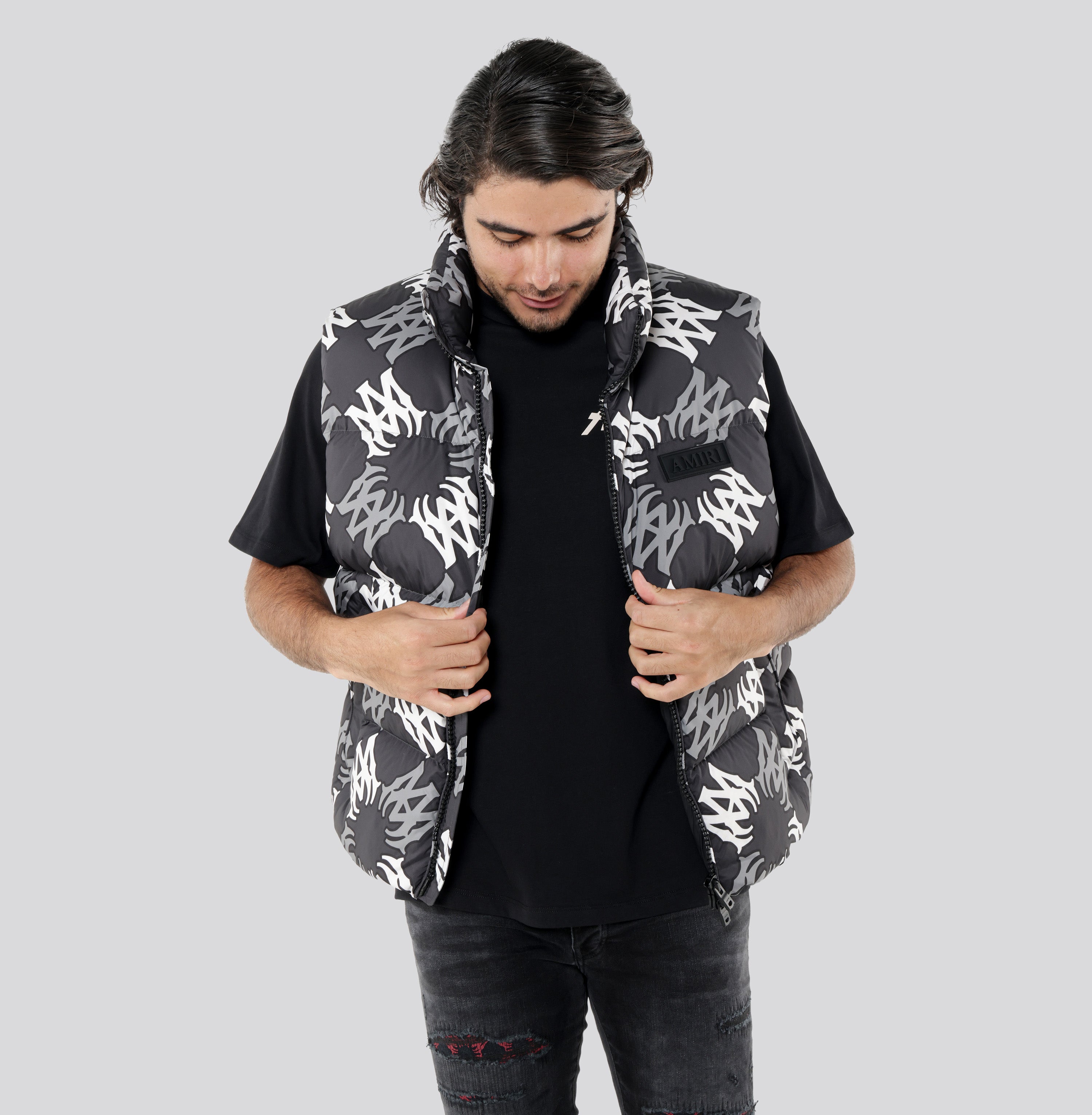 Chaleco Negro AMIRI MA Quad Down