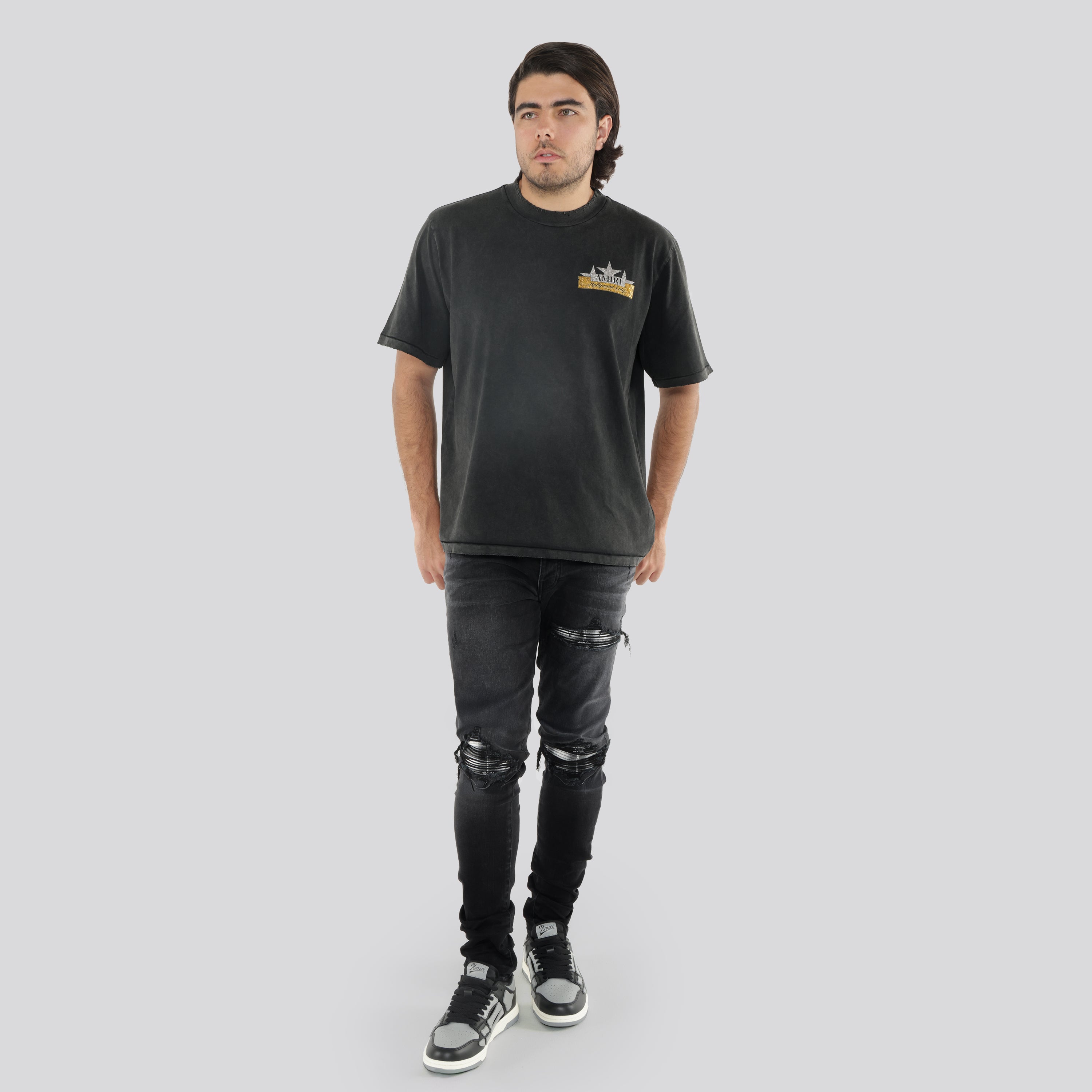Camiseta Negra AMIRI Crystal Star