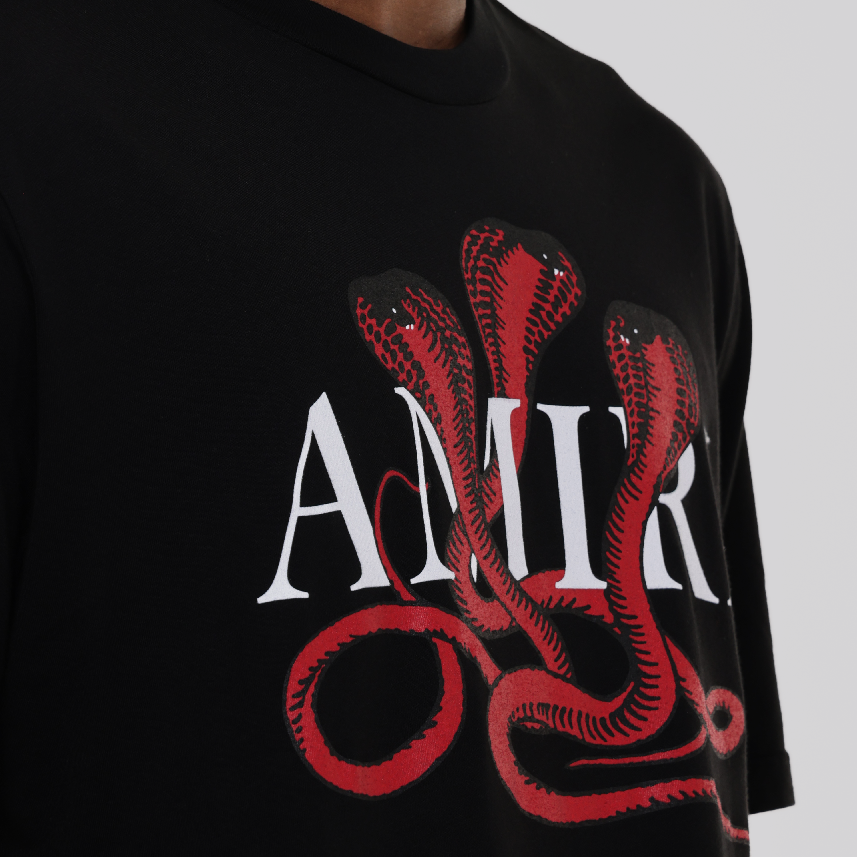Camiseta Negra AMIRI Snake