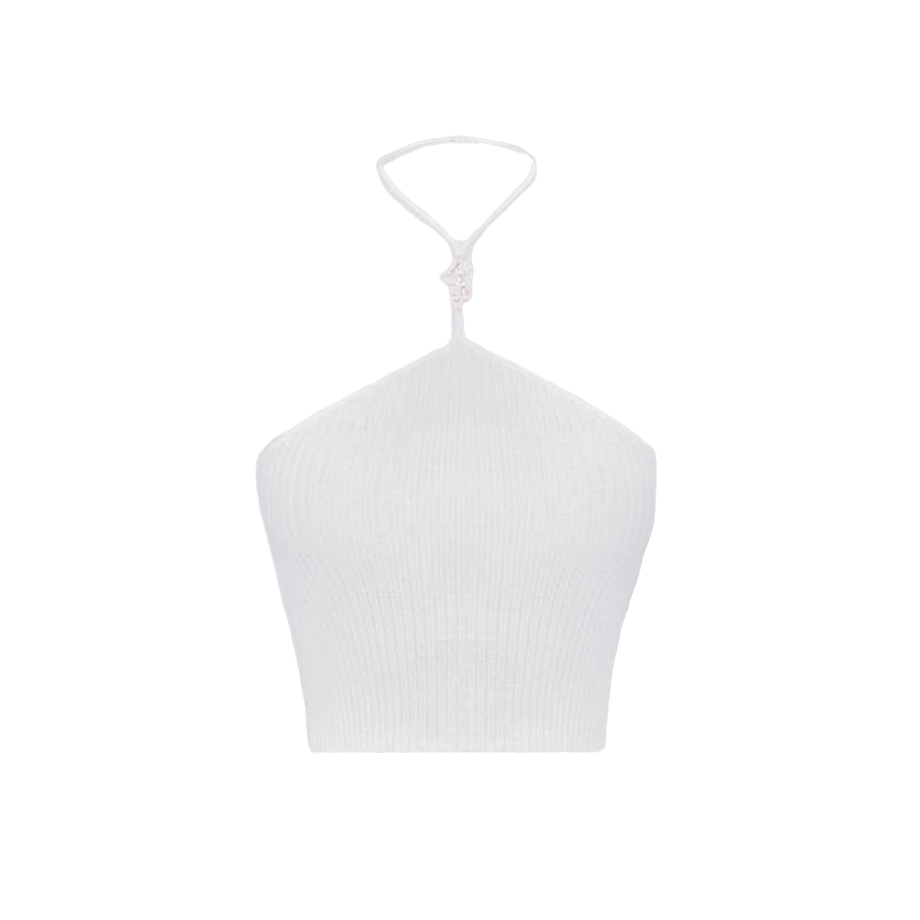 Top Blanco AMIRI Stacked Halter