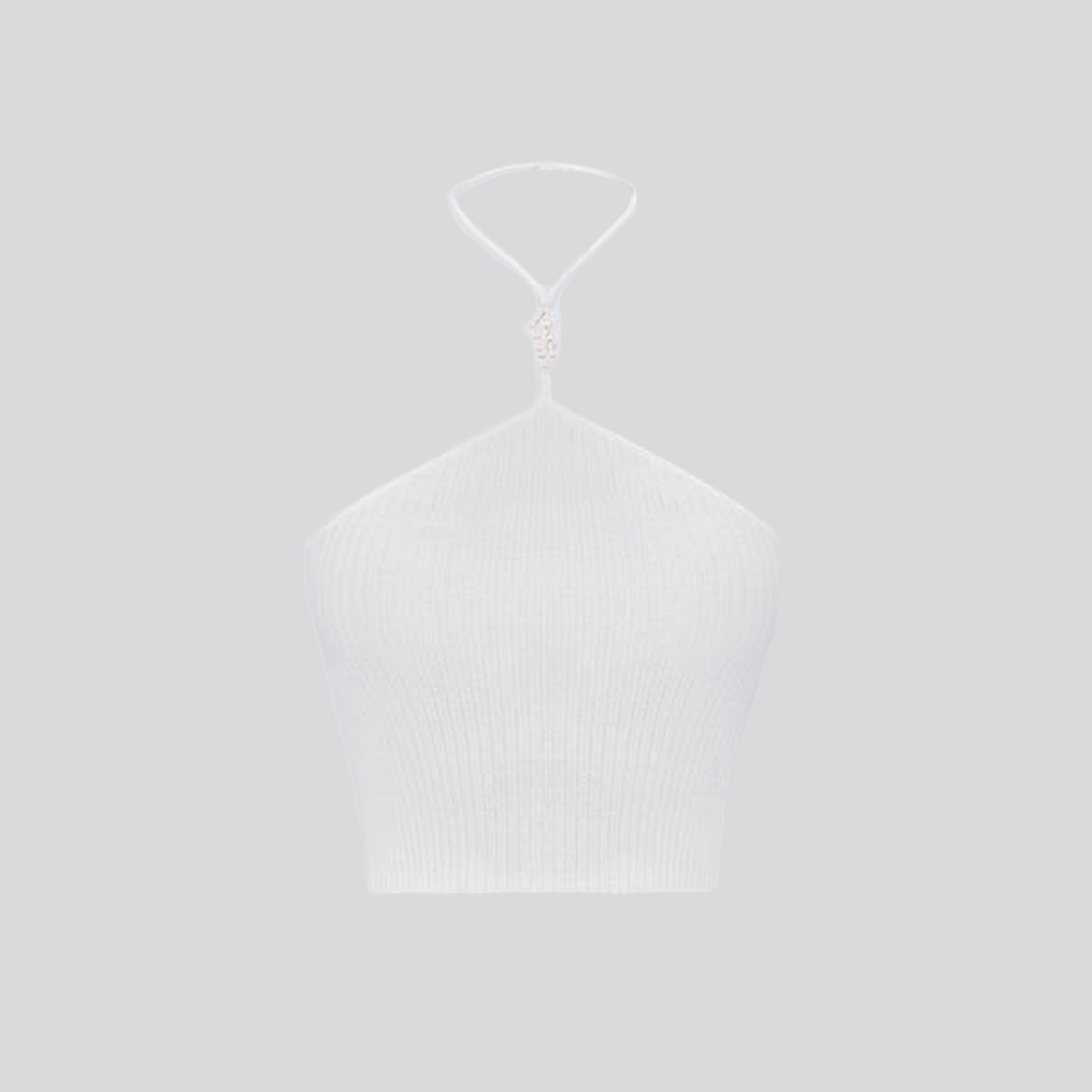 Top Blanco AMIRI Stacked Halter