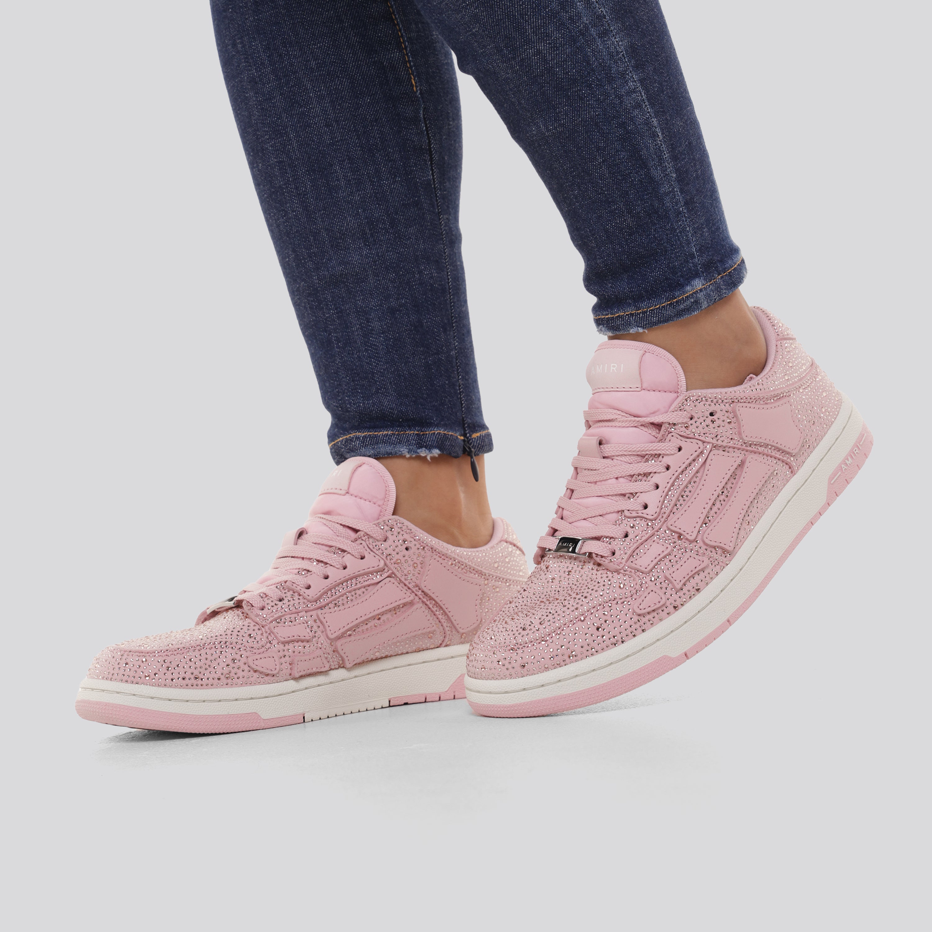 Sneakers Rosados AMIRI Crystal Skel