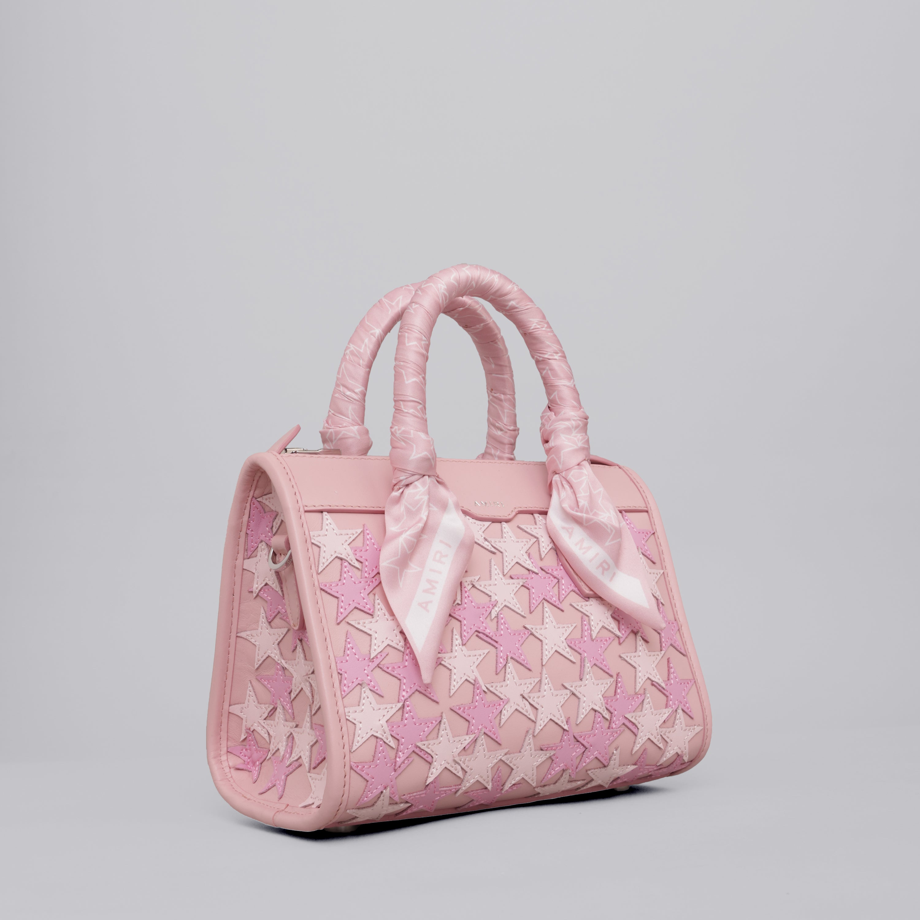 Cartera Rosada AMIRI Stars Micro Triangle
