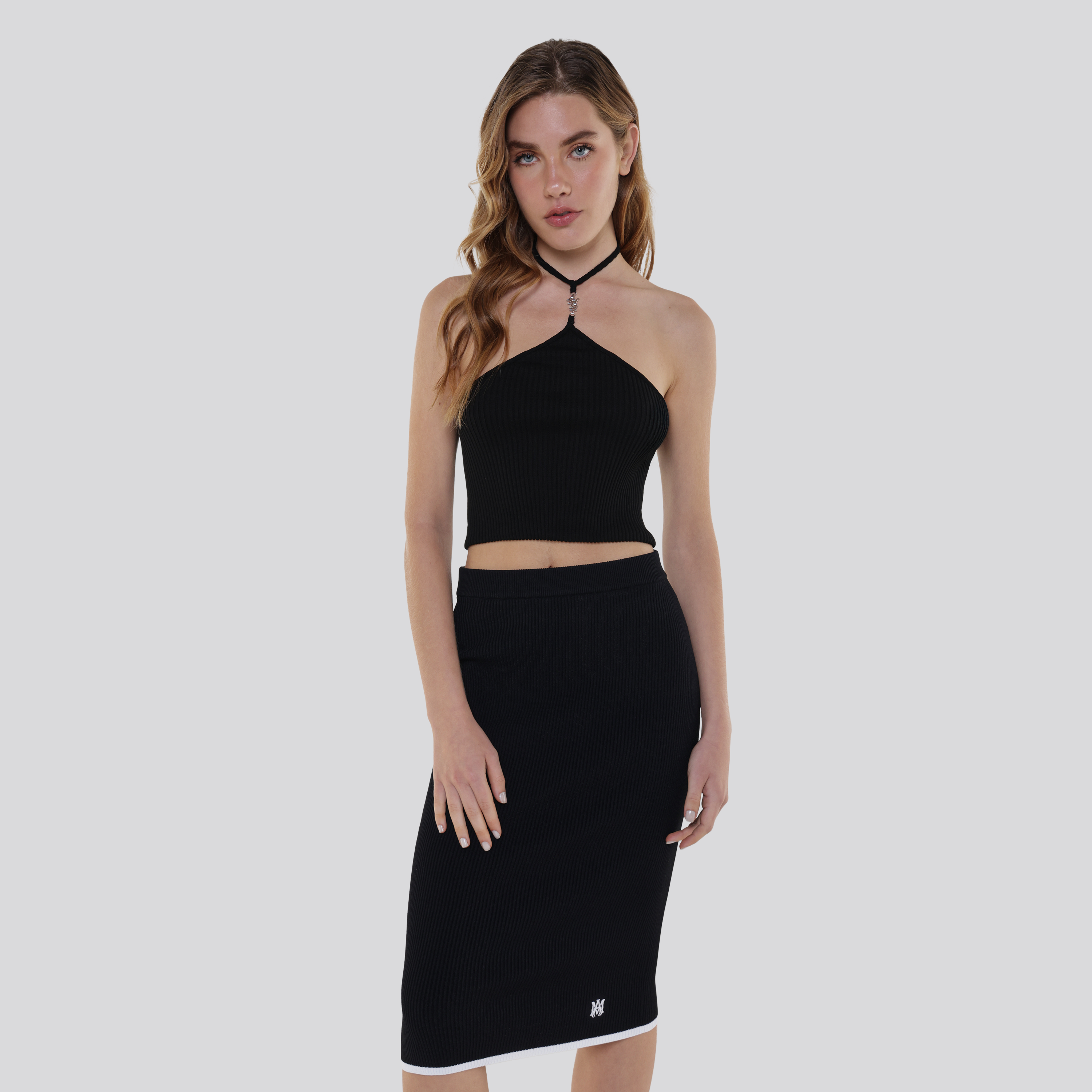 Falda Negra AMIRI MA Midi